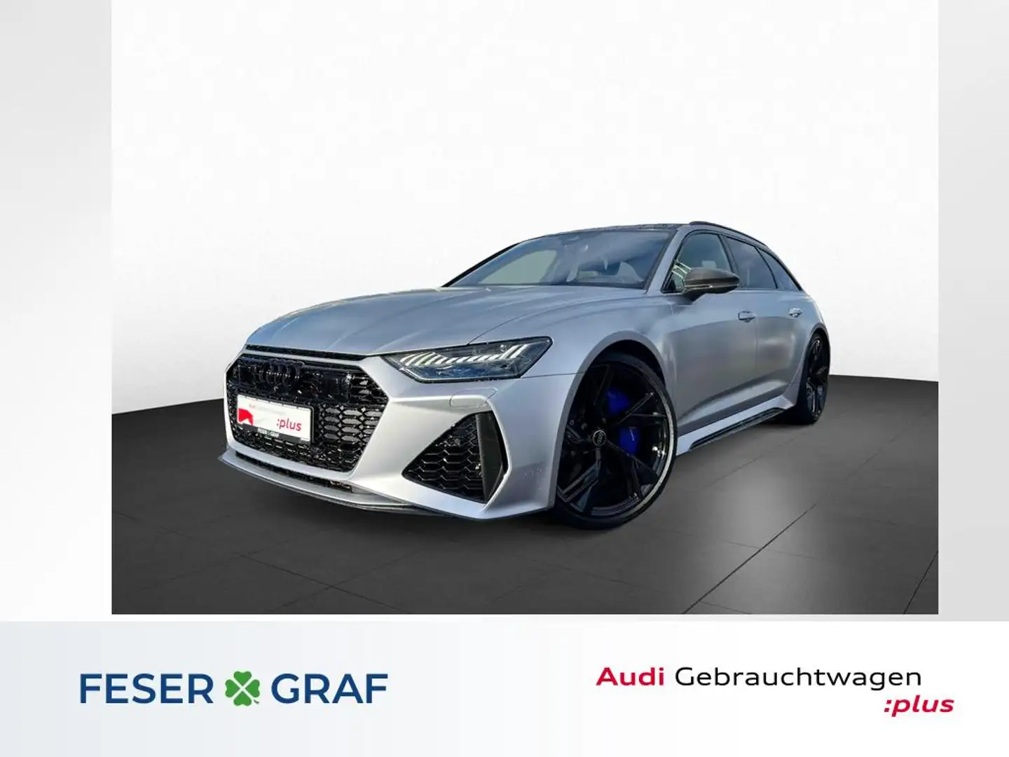Audi RS6 Avant qu. tiptr. ACC+HD-MATRIX+STANDHZ Plateado - 1
