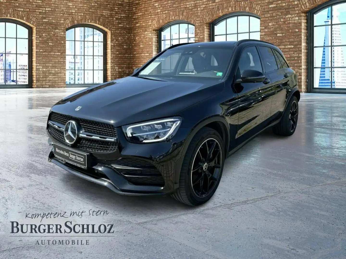 Mercedes-Benz GLC 300 d 4M AMG ParkAss. Pano 360 Night STH LM Zwart - 1