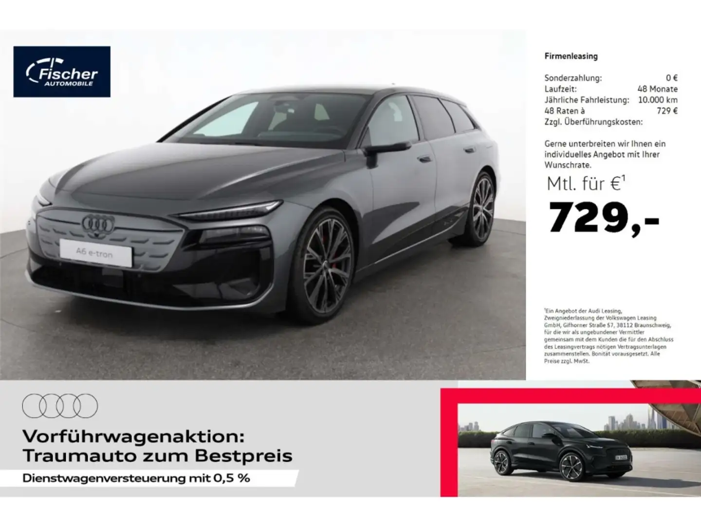 Audi A6 Avant Elektromotor Performance Grau - 1