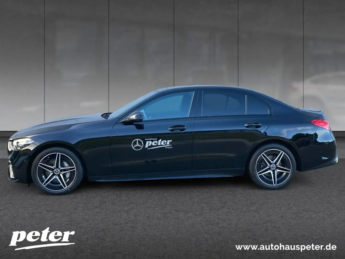 Mercedes-Benz C 180 AMG+MBUX+Night+Ambiente+LED+Pano+Perf-AGA Schwarz - 2