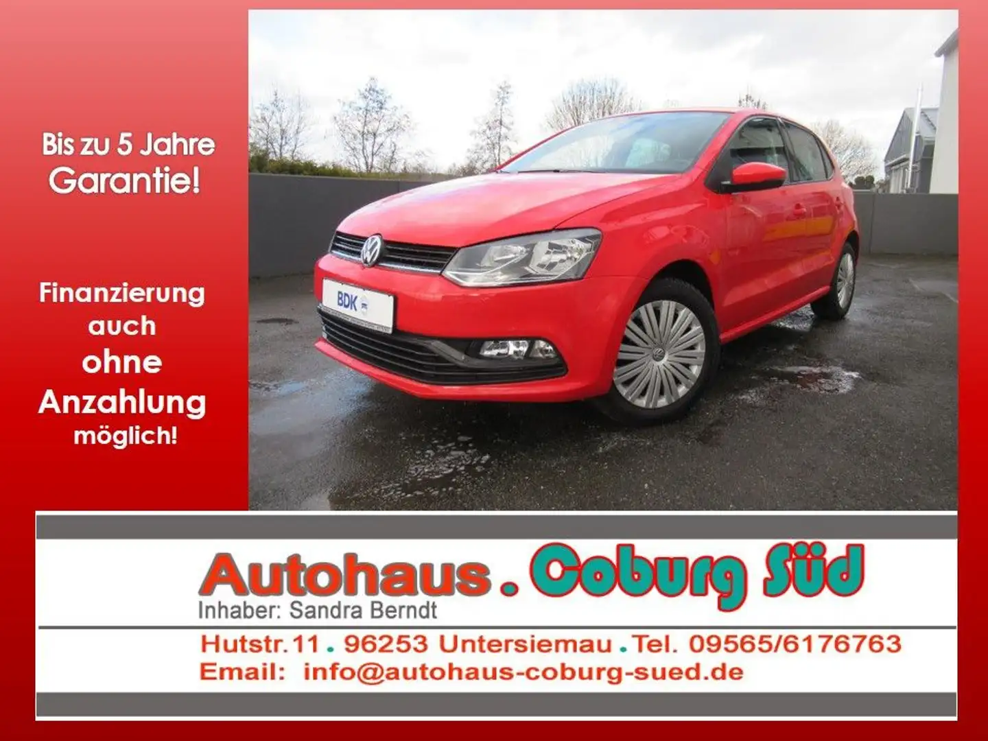 Volkswagen Polo V Trendline KLIMA FH ZV Rood - 1