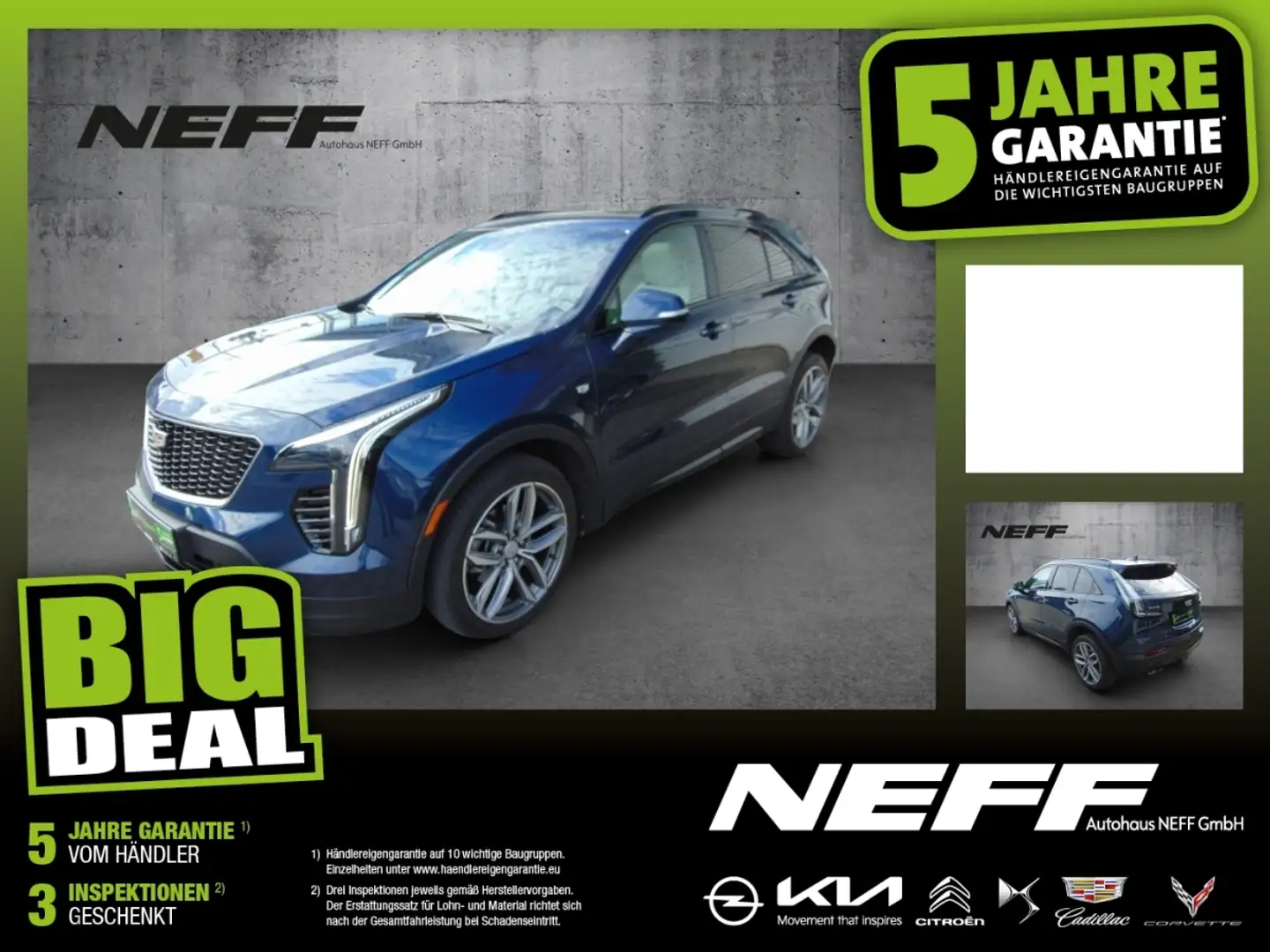 Cadillac XT4 2.0 TD Launch Edition Sport ACC FLA HUD LED Niebieski - 1