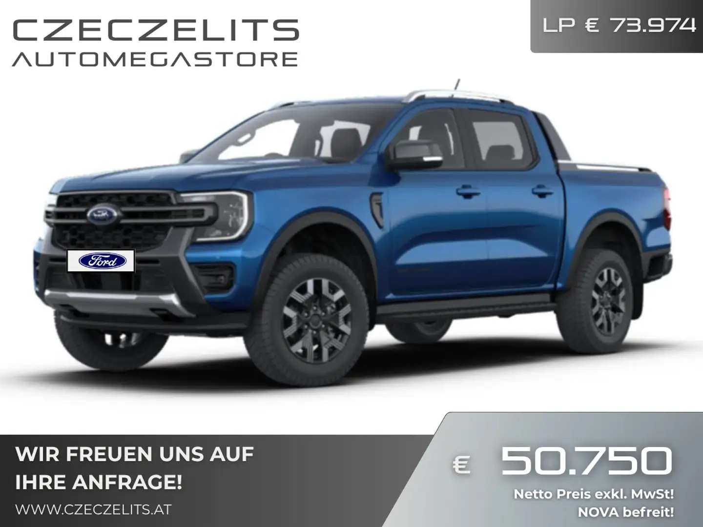 Ford Ranger Ranger Doppelkabine Wildtrak e-4WD 2.3 EcoBoost... Blau - 1