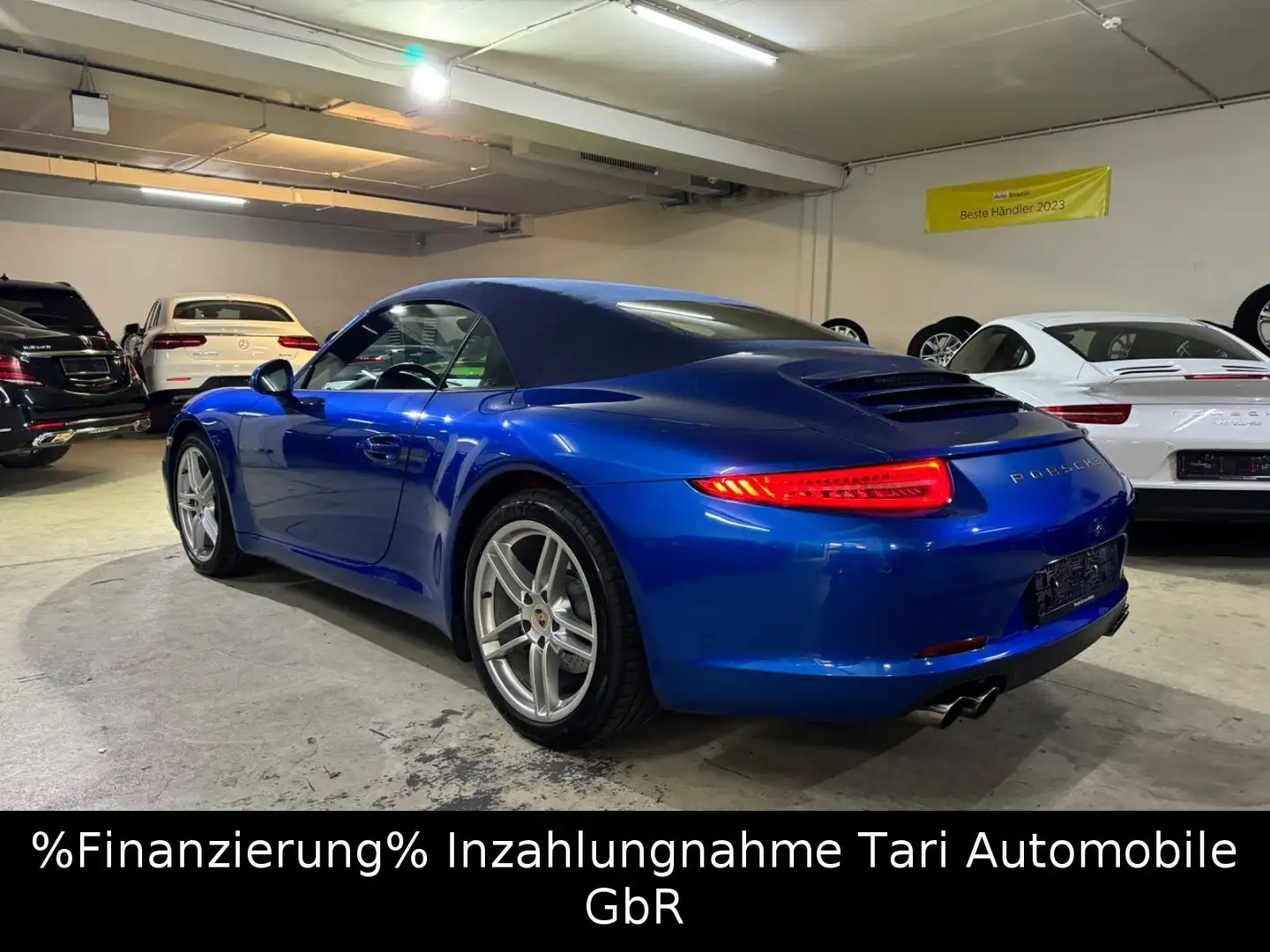 Porsche 911 Carrera Cabrio 7G-Schalter BRD,PZ-Scheckheft Blau - 1