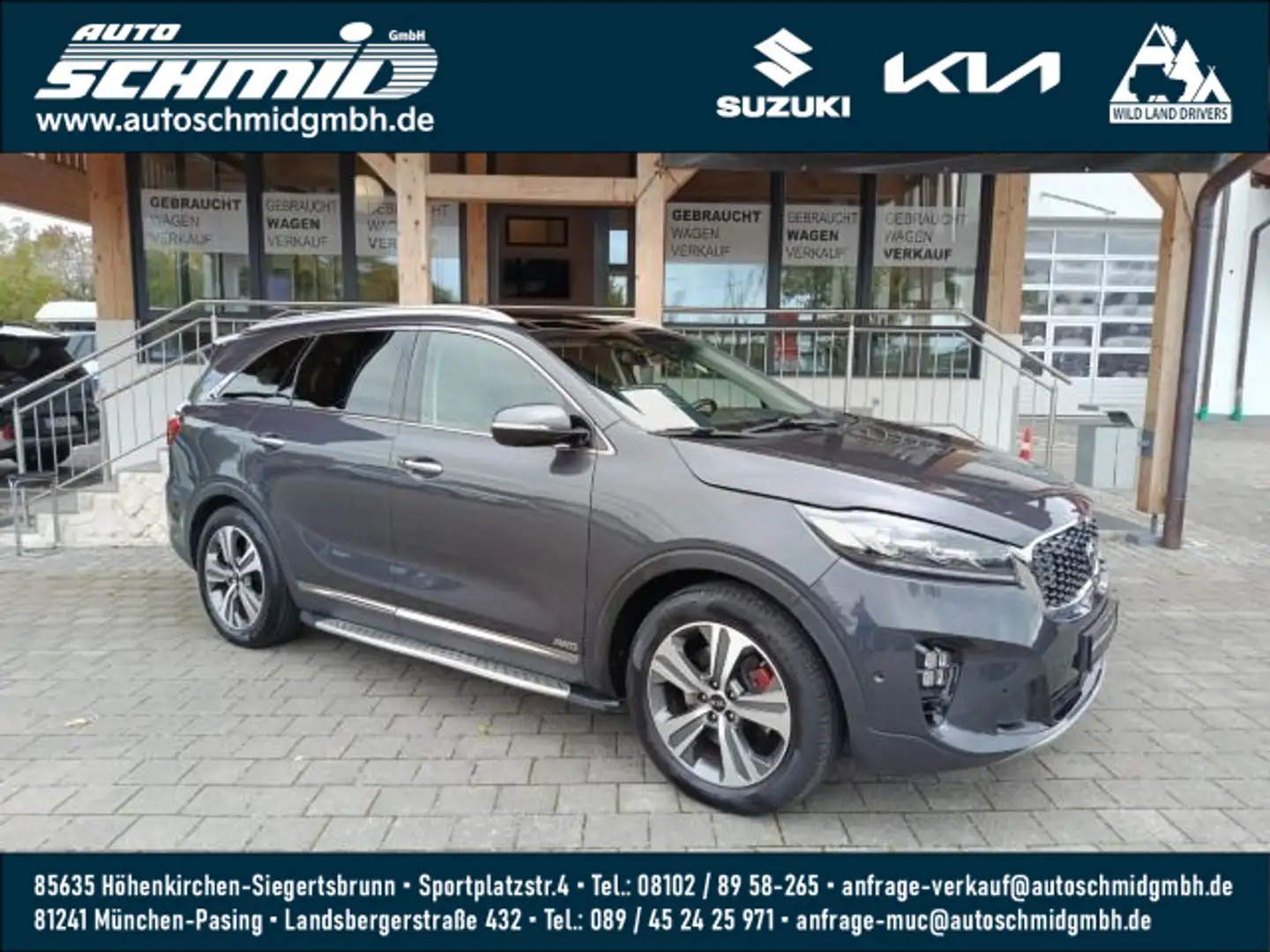 Kia Sorento SORENTO 2.2D AWD AT8 7S GTL PRE GD AHK Grijs - 1