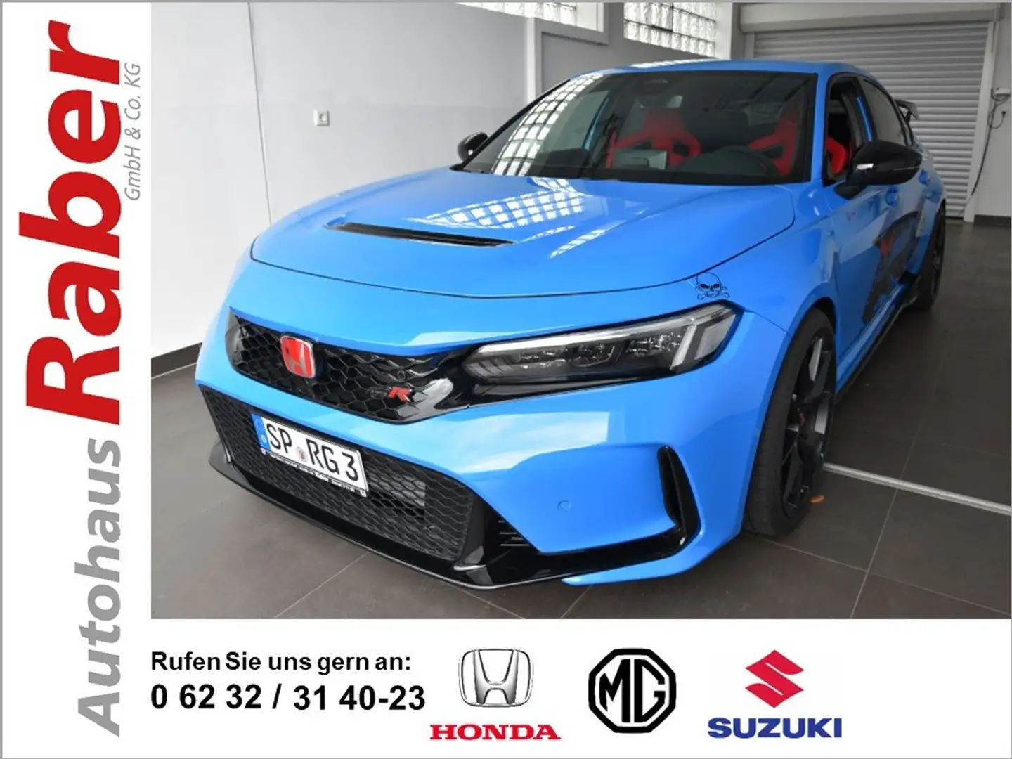 Honda Civic 2.0VTEC Turbo Type R **H&R Tiefer+Spur** R-Design* Blau - 1