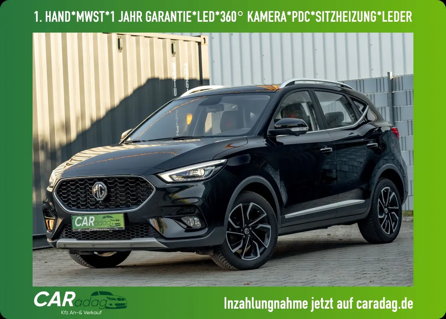 MG ZS Luxury*GARANTIE*MwSt.*1HAND*LEDER*LED*CAM*PDC Schwarz - 1
