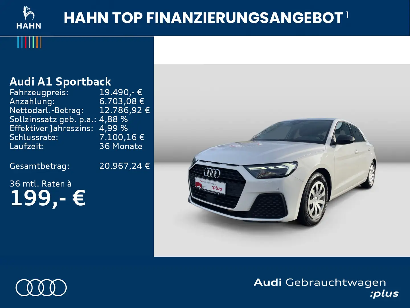 Audi A1 25 TFSI S tronic LED Cam Navi Blanc - 2
