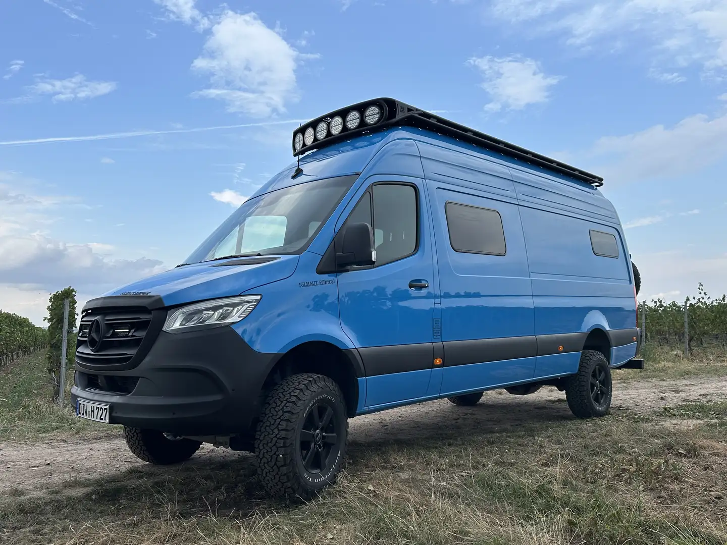 Mercedes-Benz Sprinter 419 CDI L3/H3 Iglhaut, 4x4, himmelblau Blau - 2