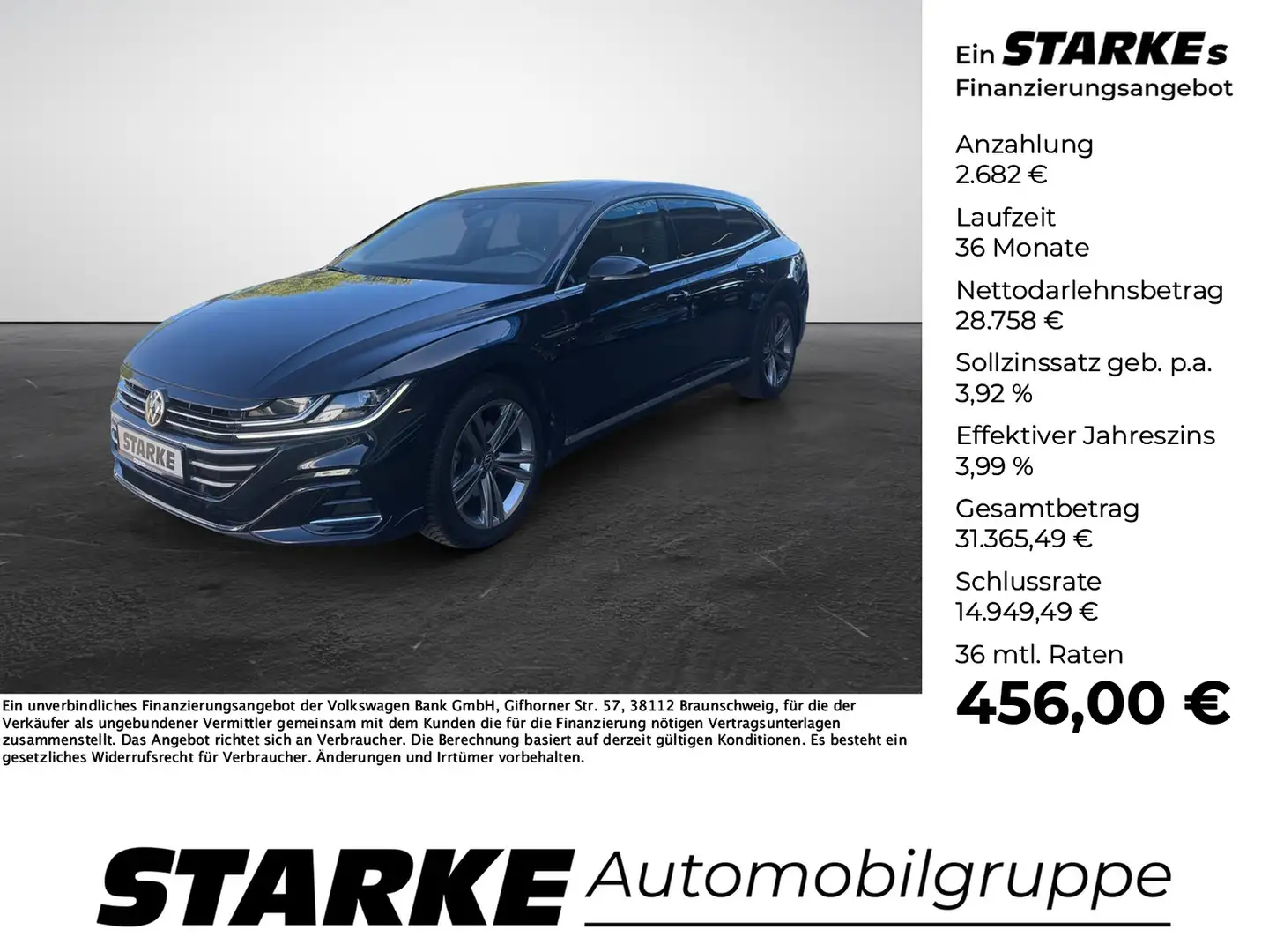 Volkswagen Arteon Shooting Brake 2.0 TSI DSG R-Line Schwarz - 1