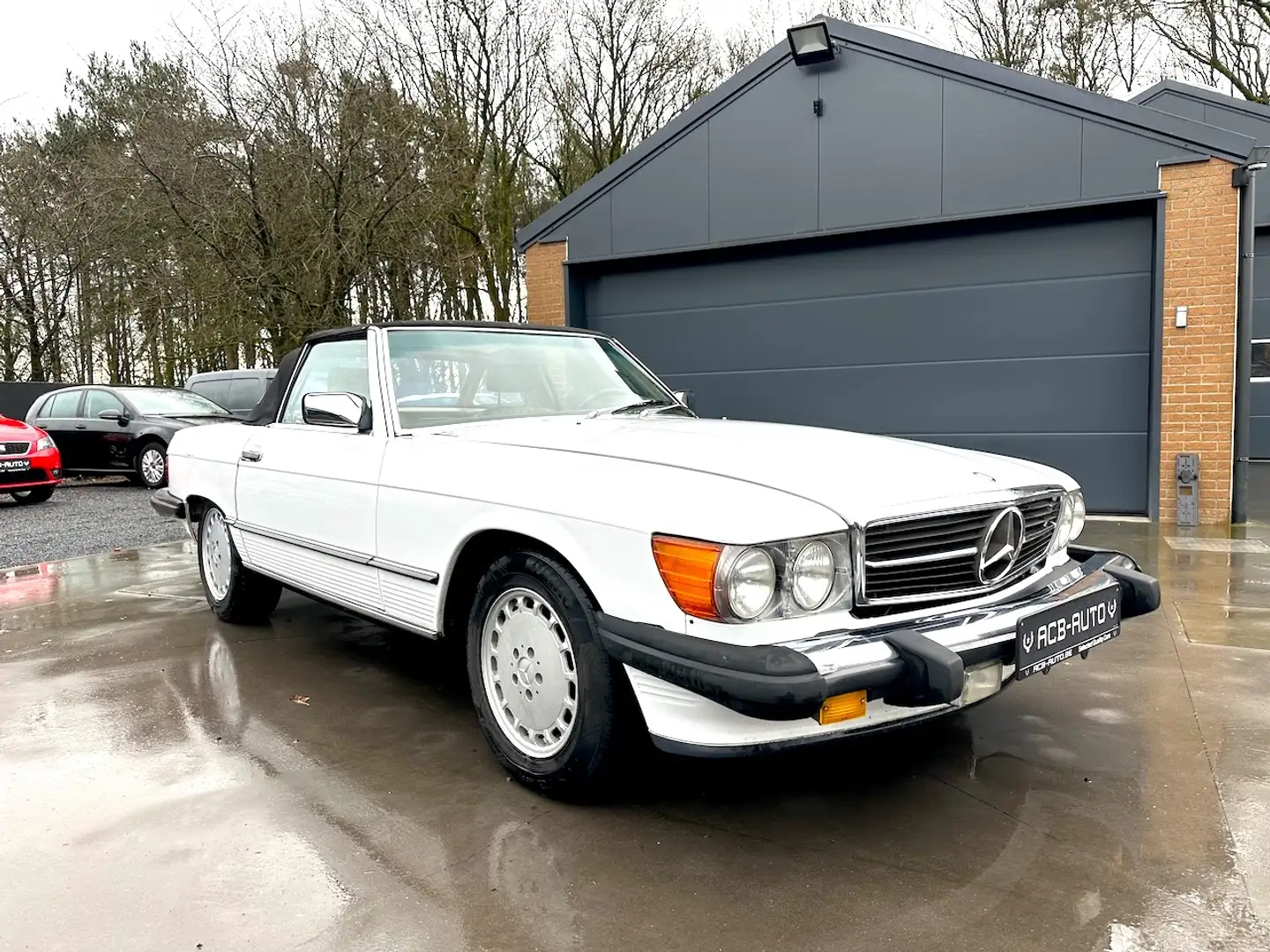 Mercedes-Benz SL 560 V8 in Topconditie Blanc - 1