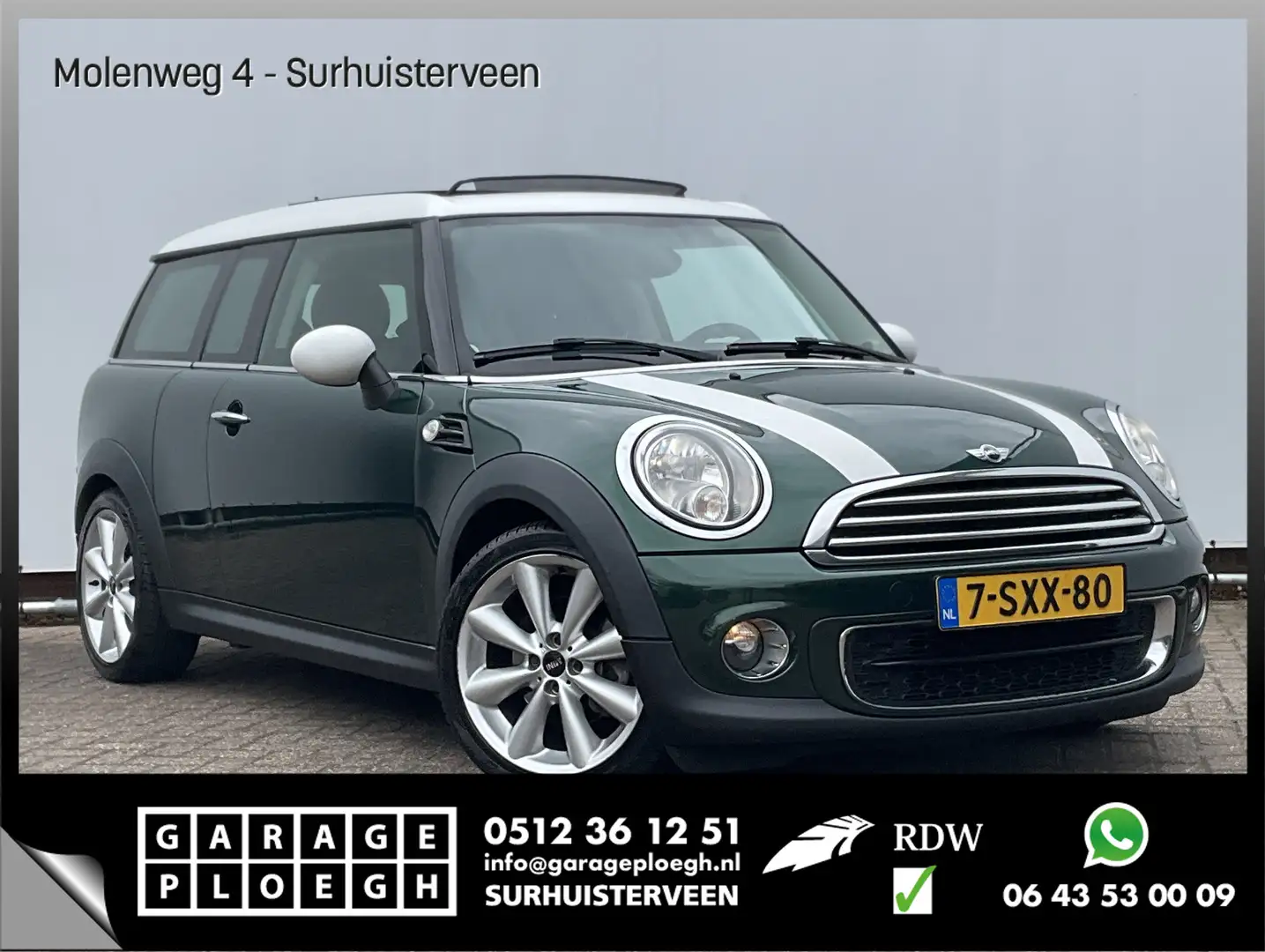 MINI One D Clubman 1.6 Pano.dak Navi Clima Cruise Holland Street Grün - 1
