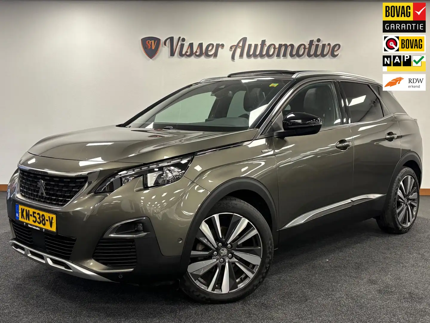 Peugeot 3008 1.2 PureTech GT-Line Pack*NAP*Panoramadak*Navi*Cam Grijs - 1