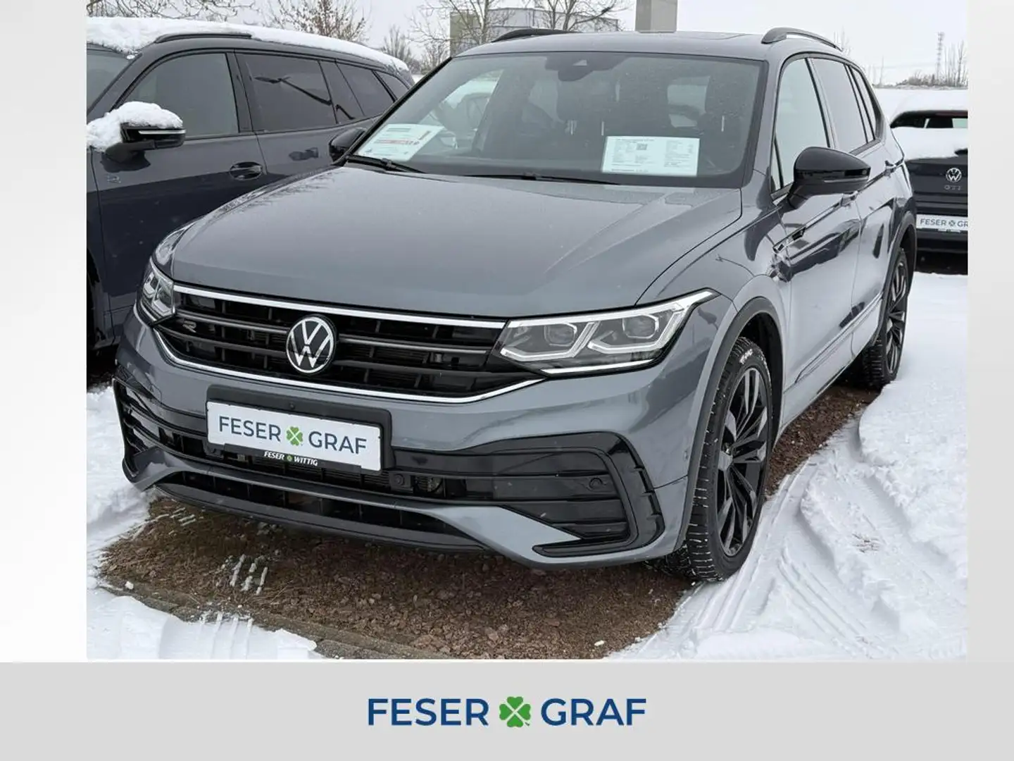 Volkswagen Tiguan Allspace 2.0 TDI R-Line DSG 4M AHK/7Sitze/Matrix/ACC/Sitzhz Grau - 1