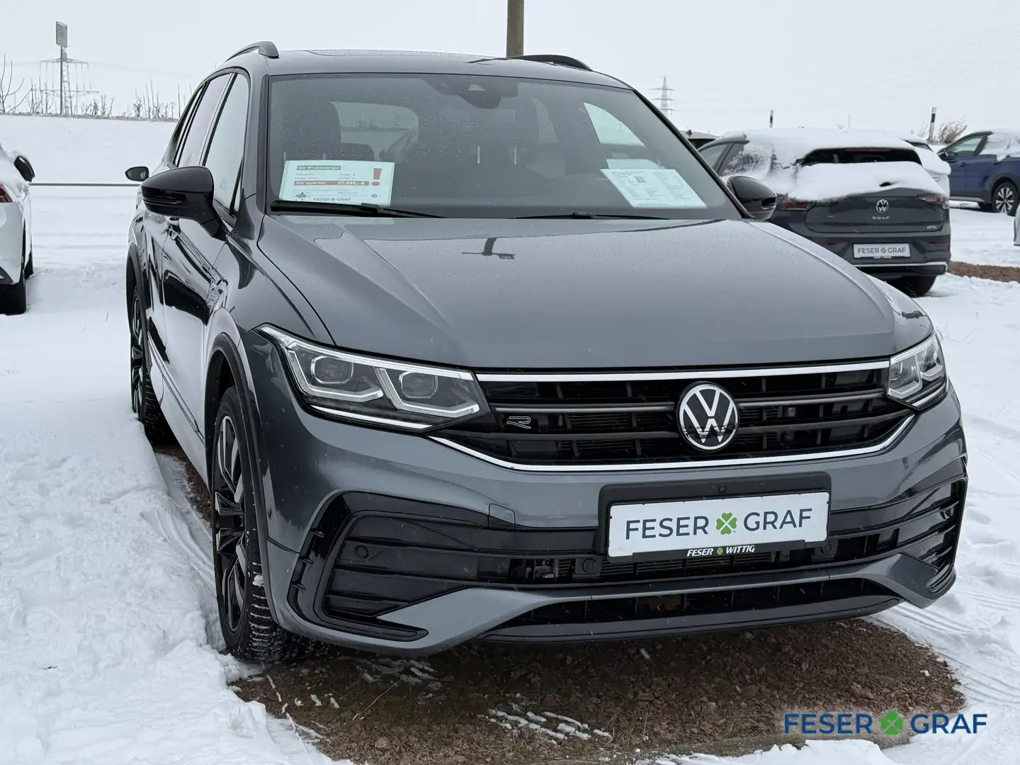 Volkswagen Tiguan Allspace 2.0 TDI R-Line DSG 4M AHK/7Sitze/Matrix/ACC/Sitzhz Grau - 2