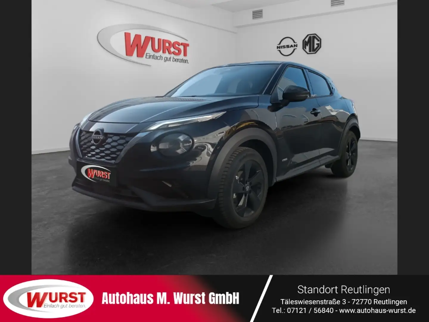 Nissan Juke Hybrid N-Connecta 143PS 4AMT Winter-Paket beheizb. Schwarz - 1
