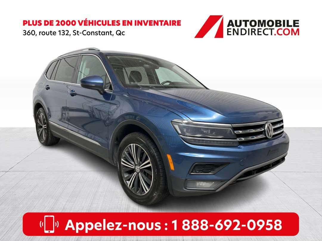 2018 Volkswagen Tiguan Highline Cuir Toit GPS Mags Sièges chauffants Camé