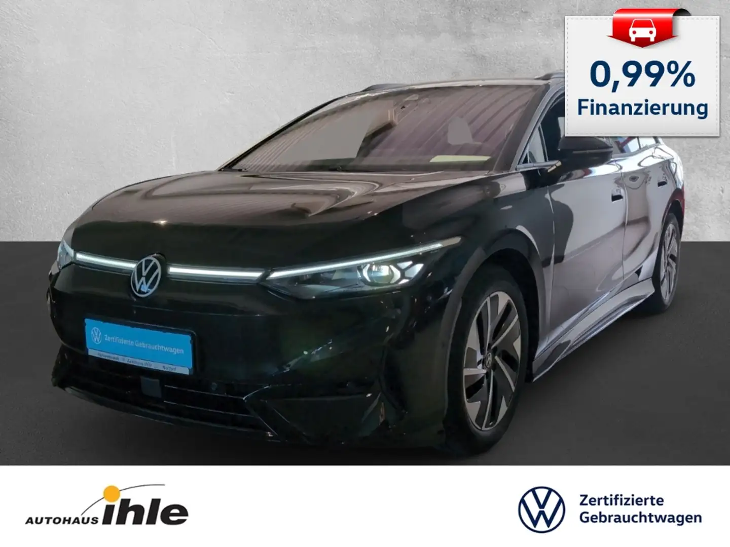 Volkswagen ID.7 Pro Tourer 77 kW/h Gar.2029 MATRIX+MASSAGE Чорний - 1