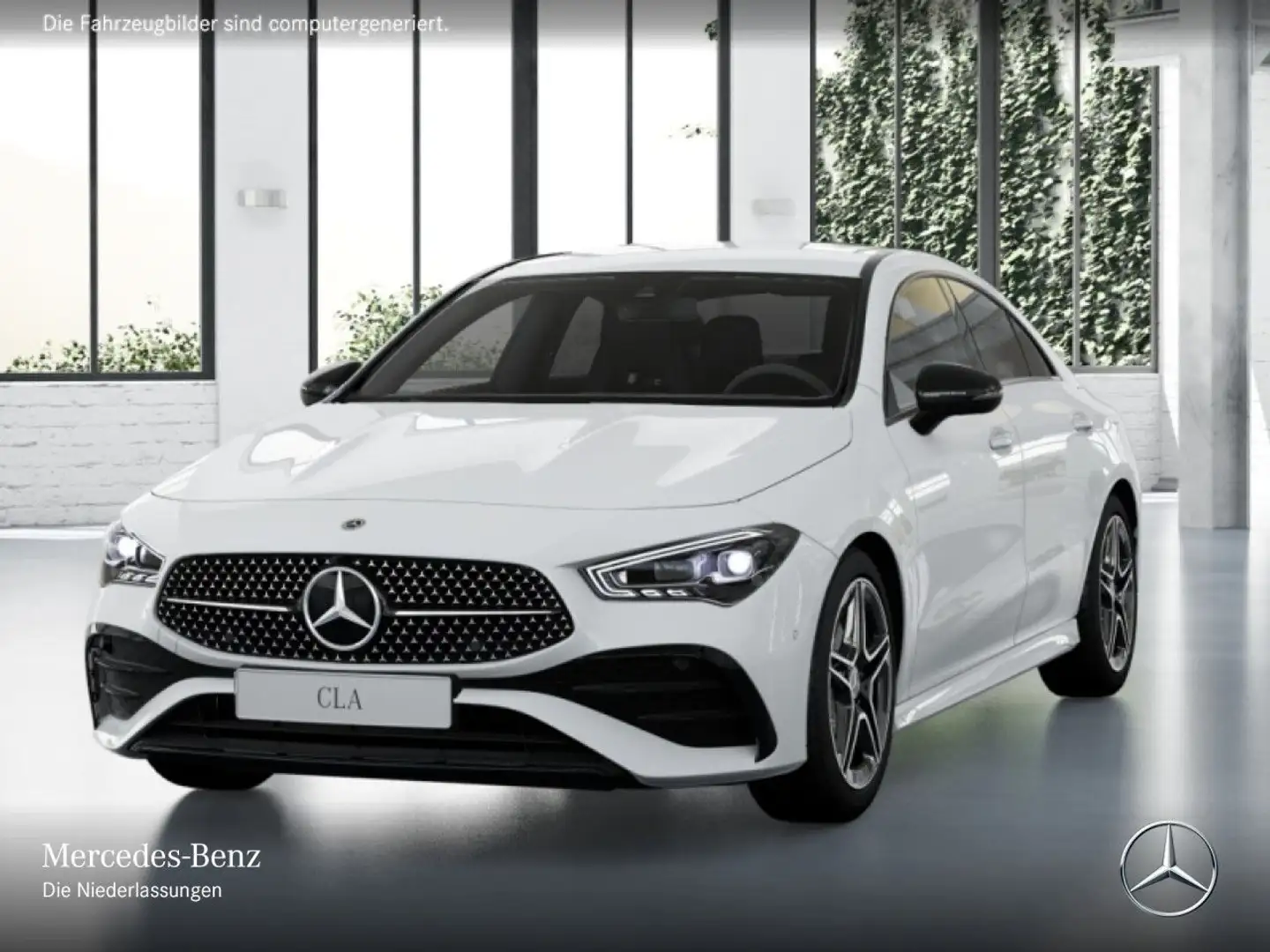 Mercedes-Benz CLA 200 AMG+NIGHT+MULTIBEAM+KAMERA+TOTW+KEYLESS+7G Weiß - 2