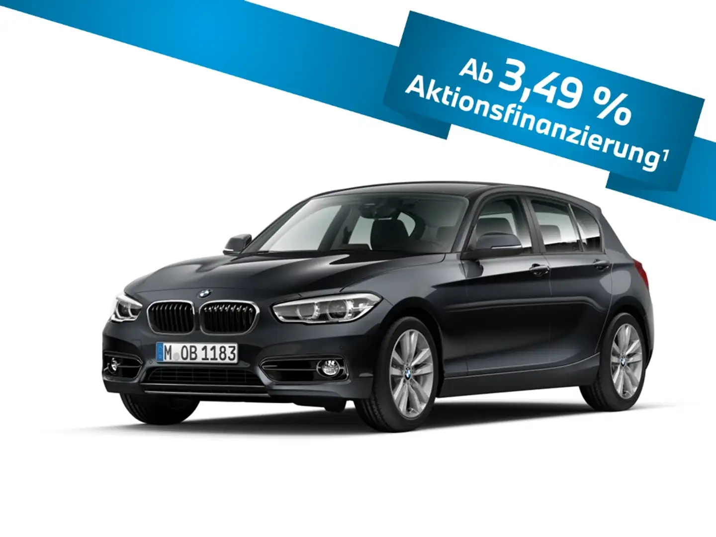 BMW 118 I A Navi LED Mehrzonenklima 2-Zonen-Klimaautom Kli Grau - 1