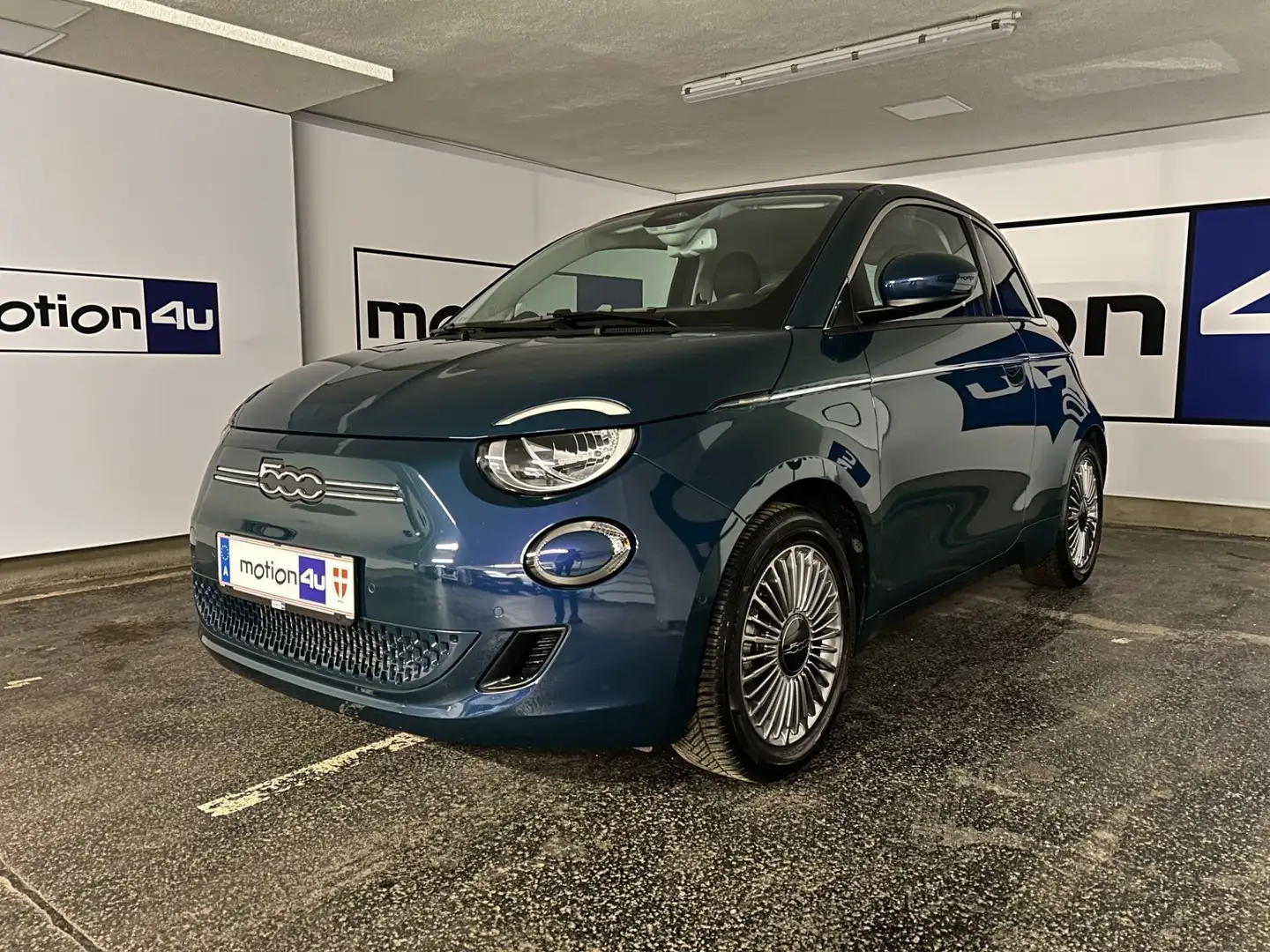 Fiat 500 e Ocean Green Große Batterie 42 kWh Top Ausstattu Blau - 1