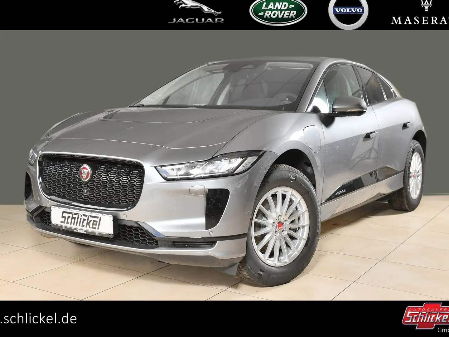 Jaguar I-Pace EV400 S AWD 3-Phasig Navi Leder StandHZG Srebrny - 1