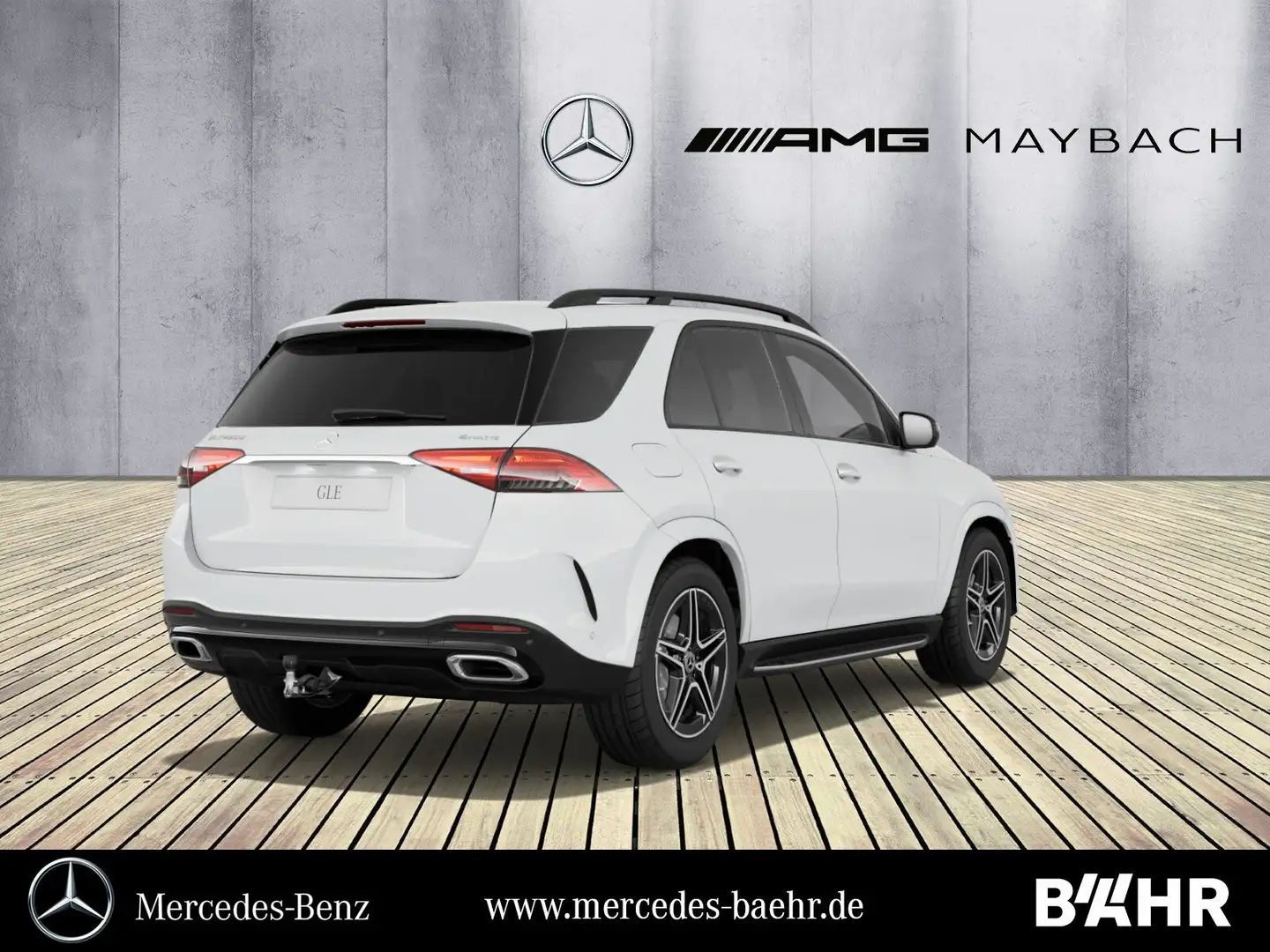Mercedes-Benz GLE 450 GLE 450 d 4M AMG+Night/Pano/AHK/Airmatic/LMR-20" Weiß - 2