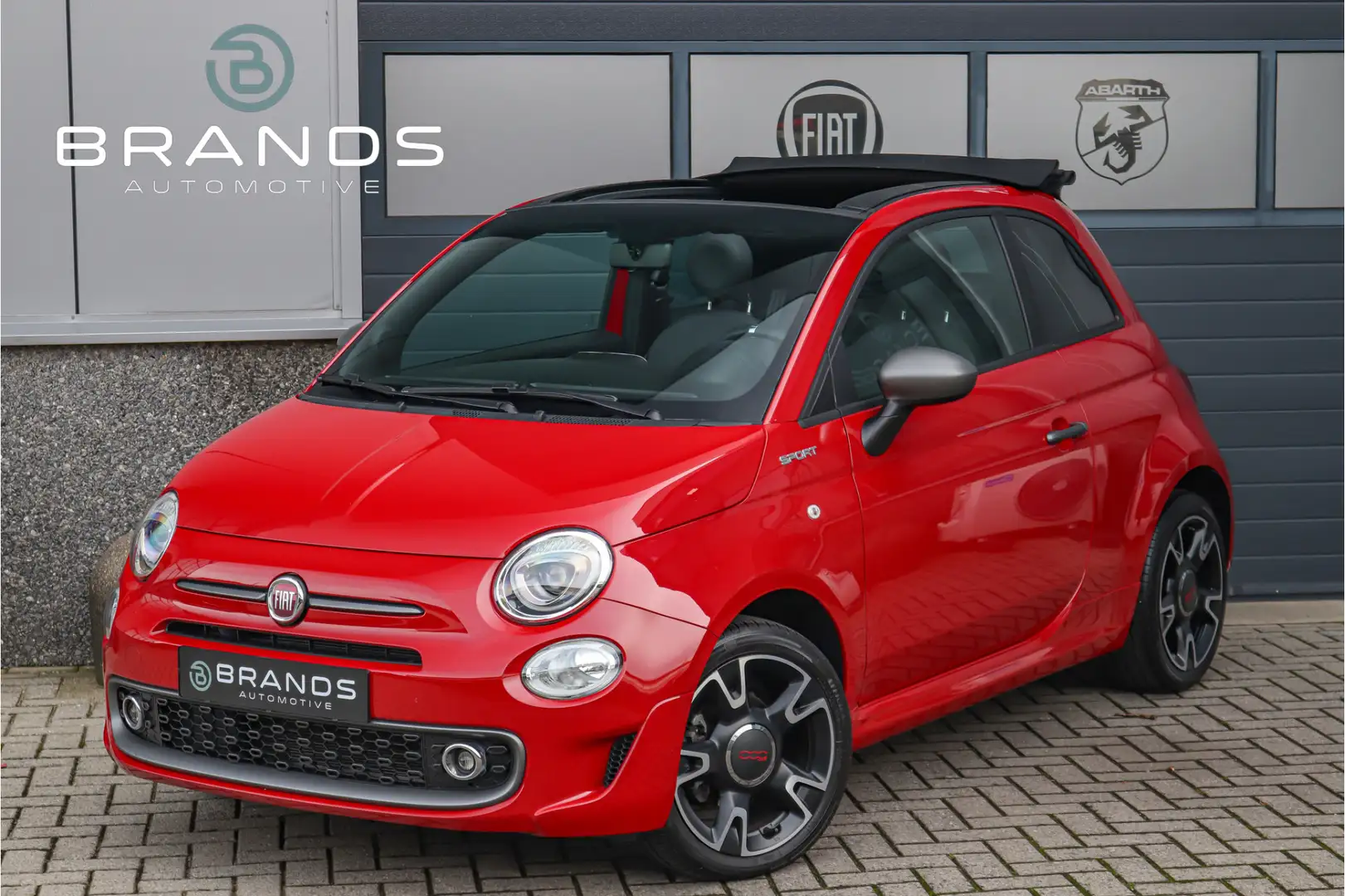Fiat 500C 1.0 Hybrid Sport Vol opties Uniek Garantie Rouge - 1