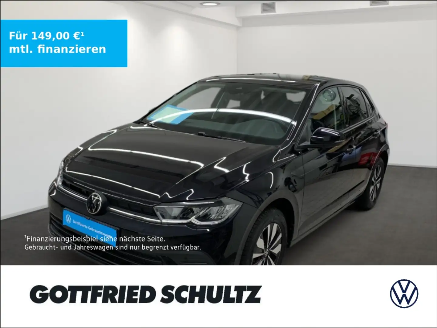 Volkswagen Polo Pano 1.0 TSI DSG Navi ACC PDC Life Schwarz - 1