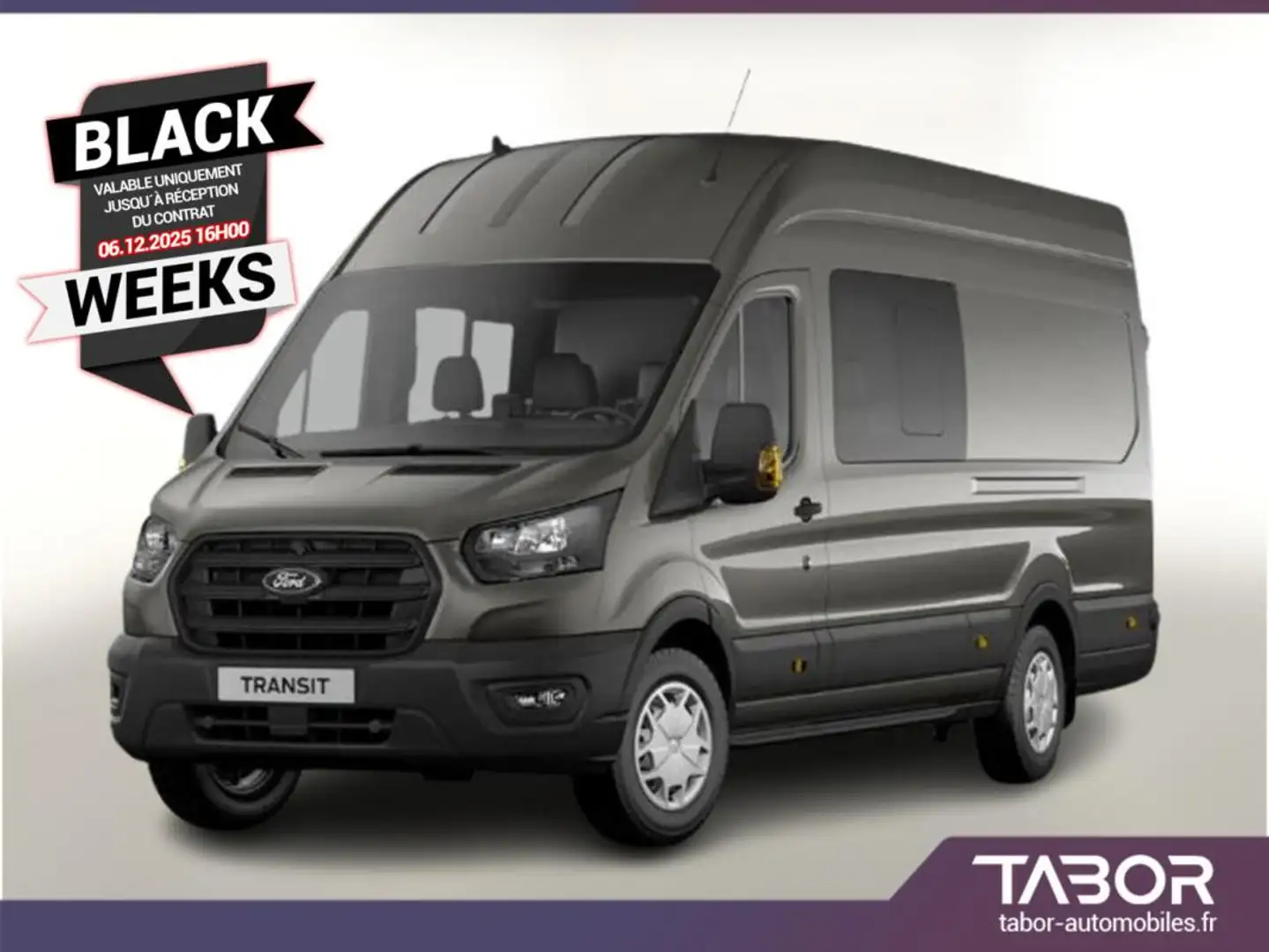 Ford Transit DCiV 350 TDCi 165 RWD L4H3 Trend Gris - 1