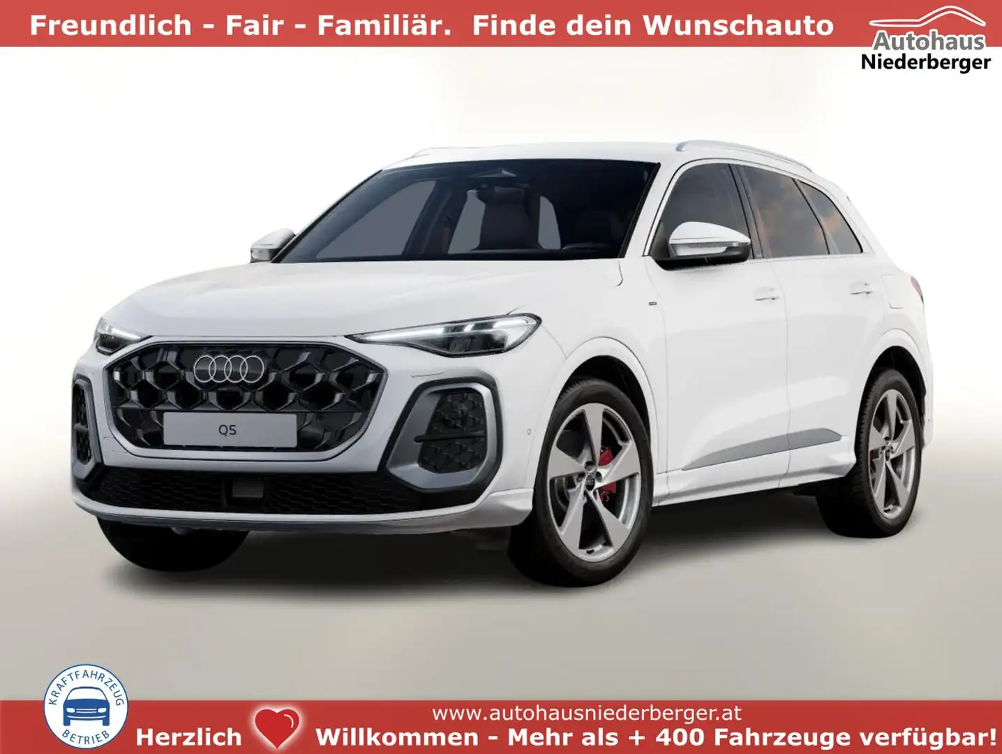 Audi Q5 S line e-hybrid 2xS neuMod Tech PrivG 20Z ACC 2... Weiß - 1