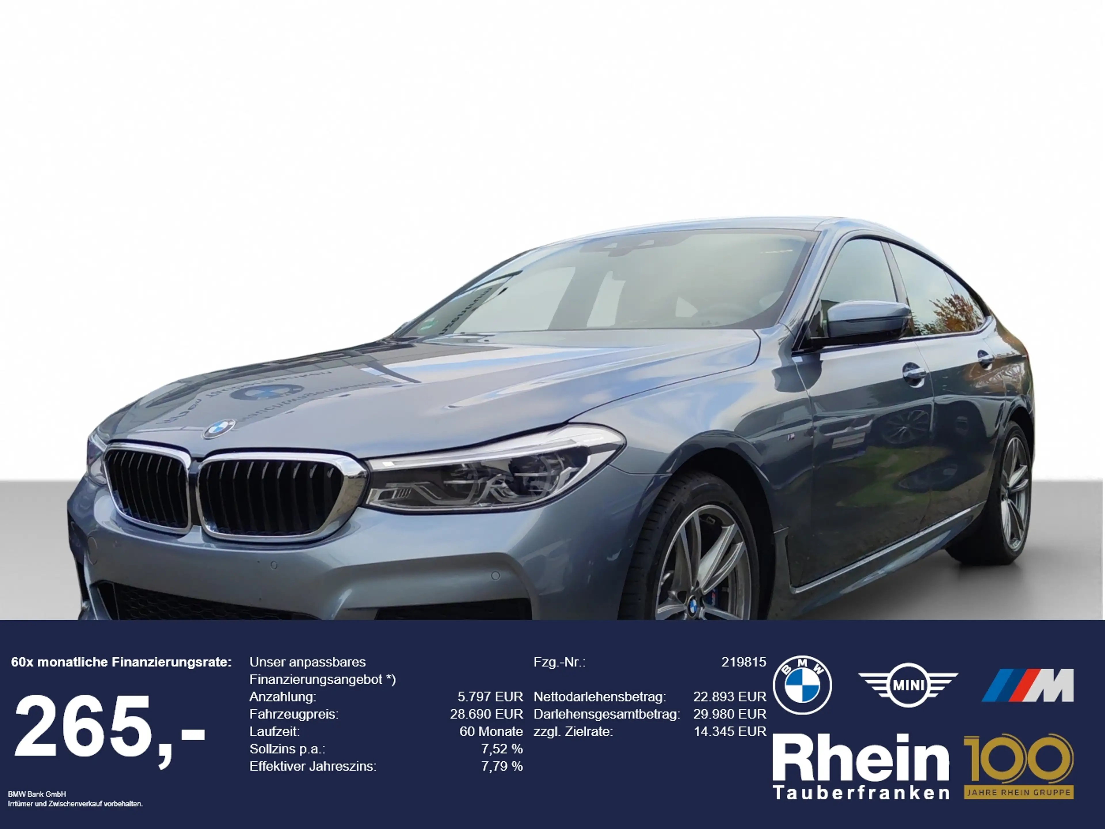 BMW 640 640i Gran Turismo SAG M Sport LED+/HUD/CAM/SH/CD