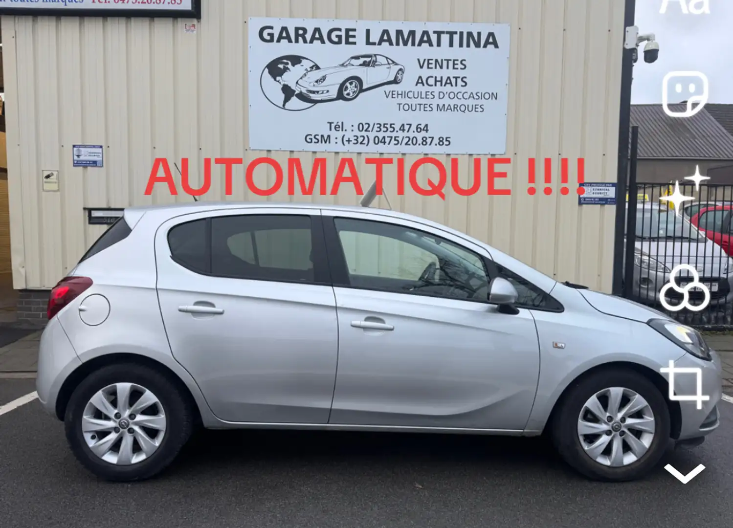 Opel Corsa-e Automatique Argent - 1