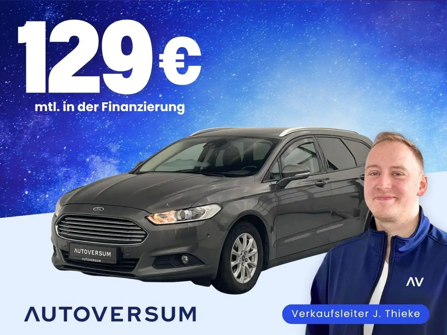 Ford Mondeo 1.5 EcoBoost *KAM*AHK*KLIMA*TEMP*PARK Grau - 1