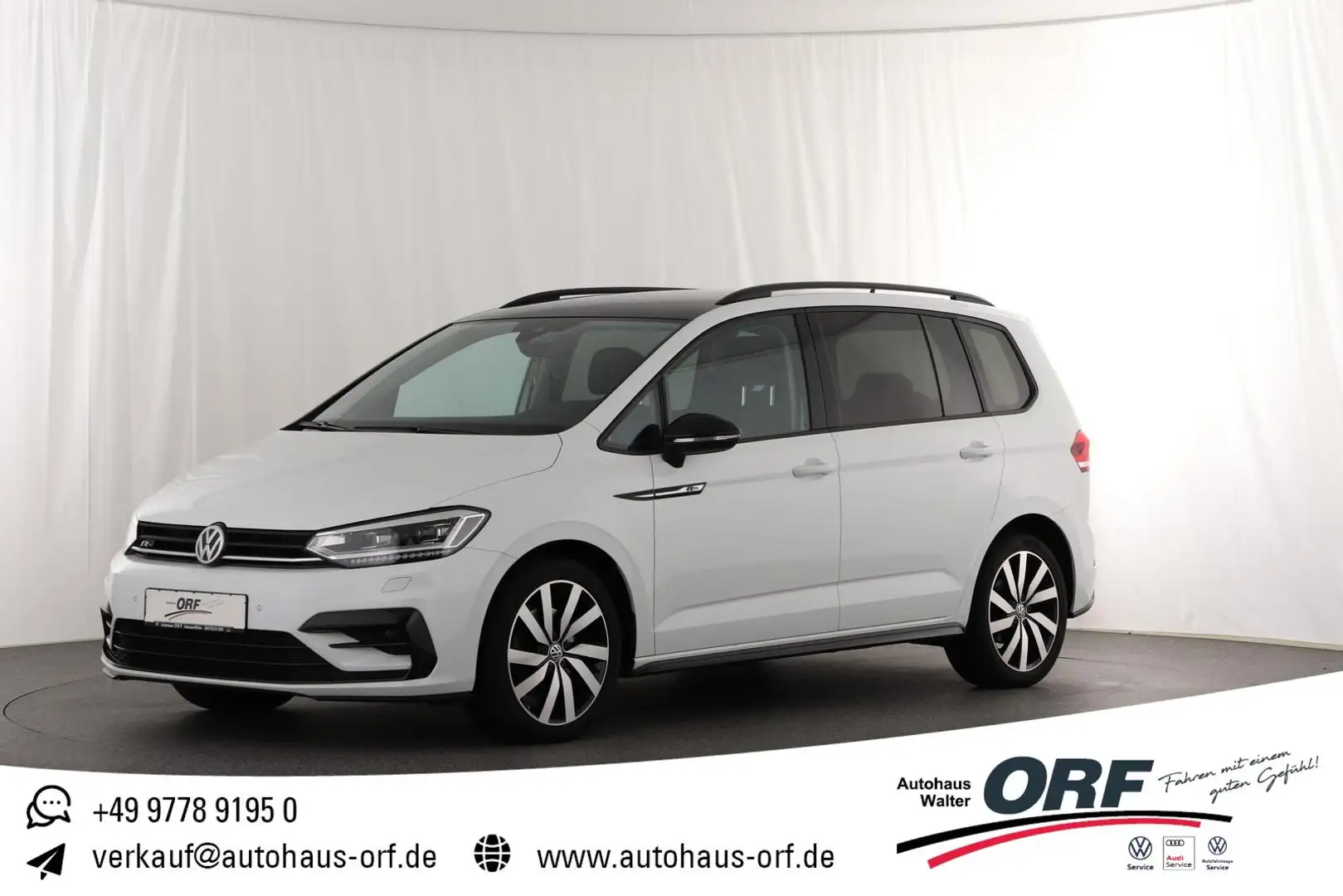 Volkswagen Touran 1.5 TSI Highline R-line DSG AHK NAVI LED KAMERA AC Blanc - 1