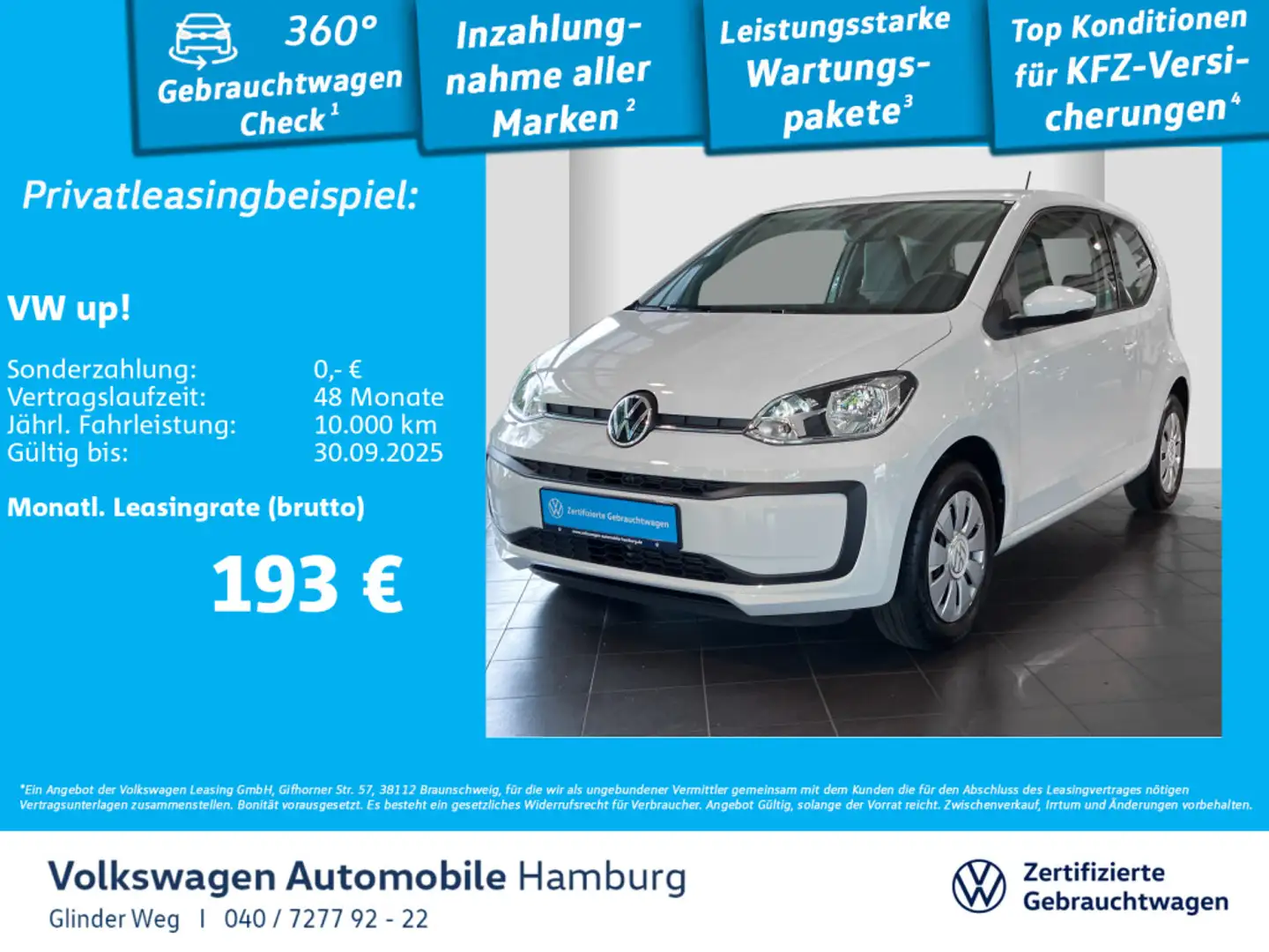 Volkswagen up! 1.0 move up! Weiß - 1