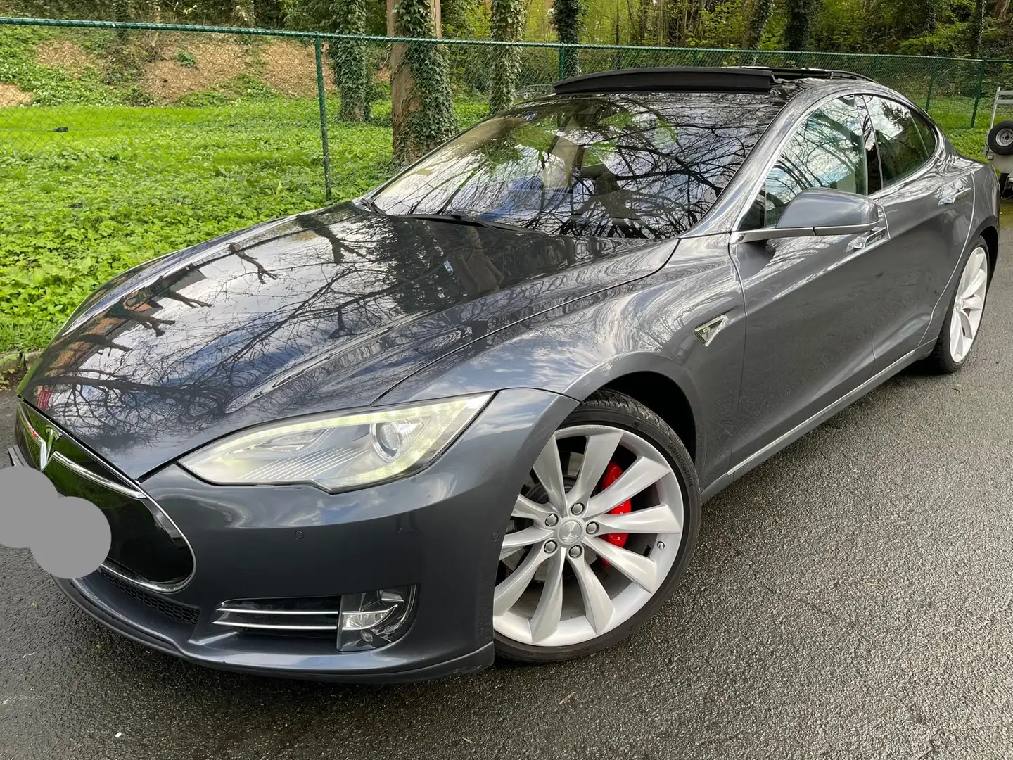 Tesla Model S 60 kWh S85P full supercharge gratuite Szary - 1