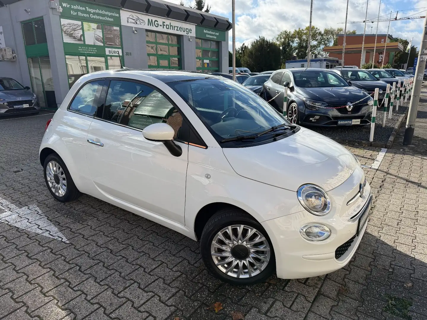 Fiat 500 1-HAND TEMPOMAT NAVI PDC Weiß - 2
