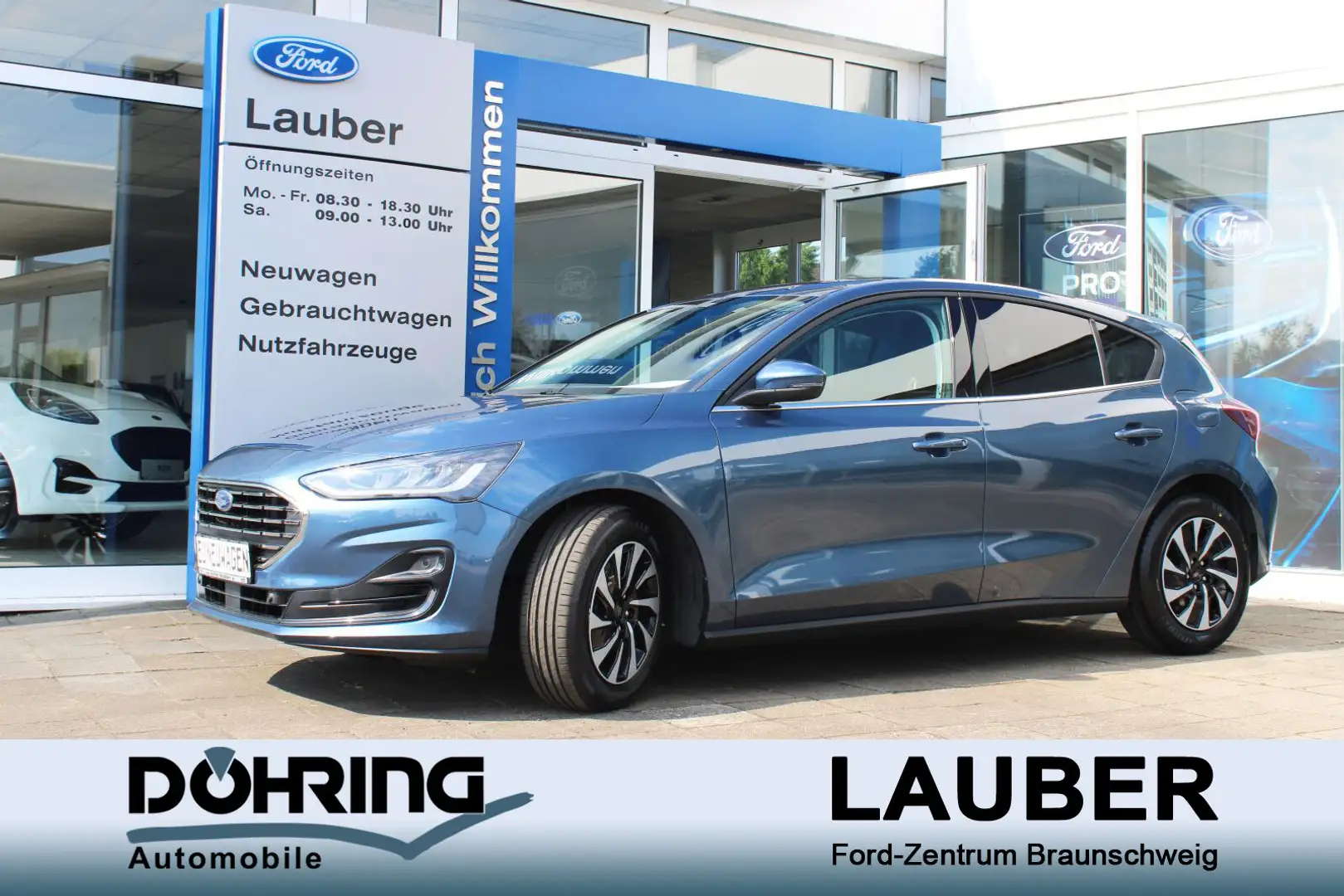 Ford Focus Focus 1,0 Titanium *-37,5% AutoAC Navi-Sync4 SHZ PDC RFK LED Bleu - 1