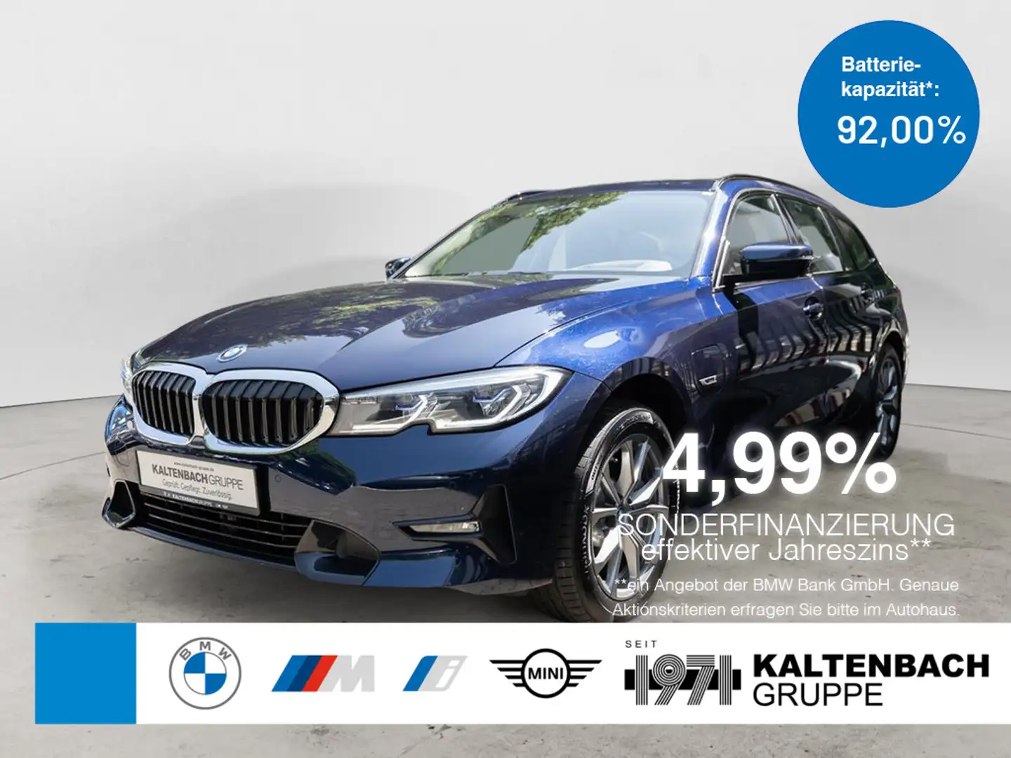 BMW 330 e Touring xDrive Sport Line HUD LASER NAVI Blau - 1
