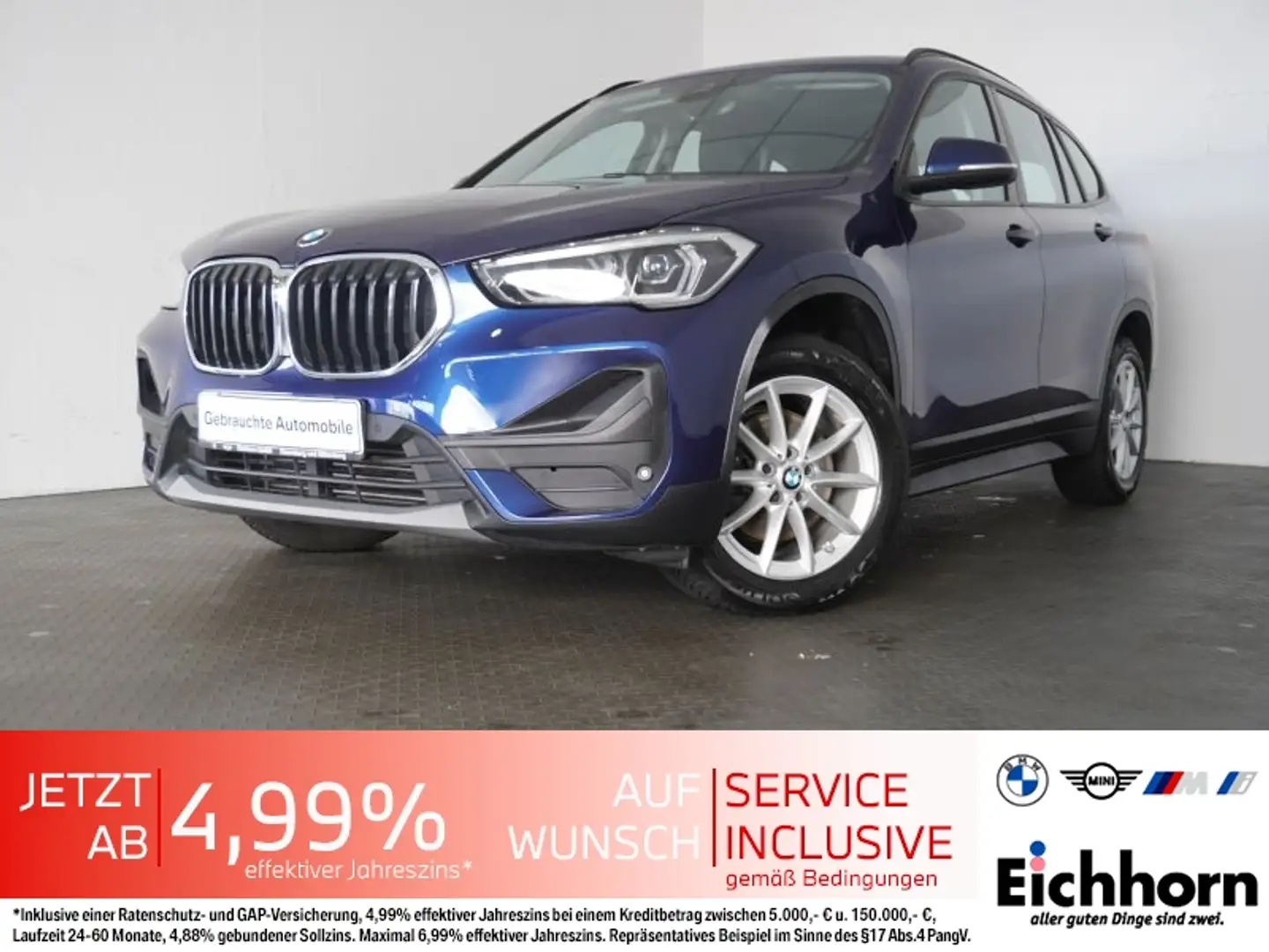 BMW X1 sDrive18d *NAVI.LED-SW*ADVANTAGE-PAKET* Bleu - 1
