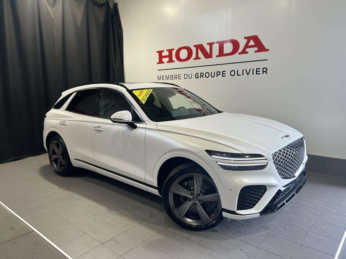2023 Genesis GV70 3.5T Sport Plus Blanc mat Awd Navigation Audio sup