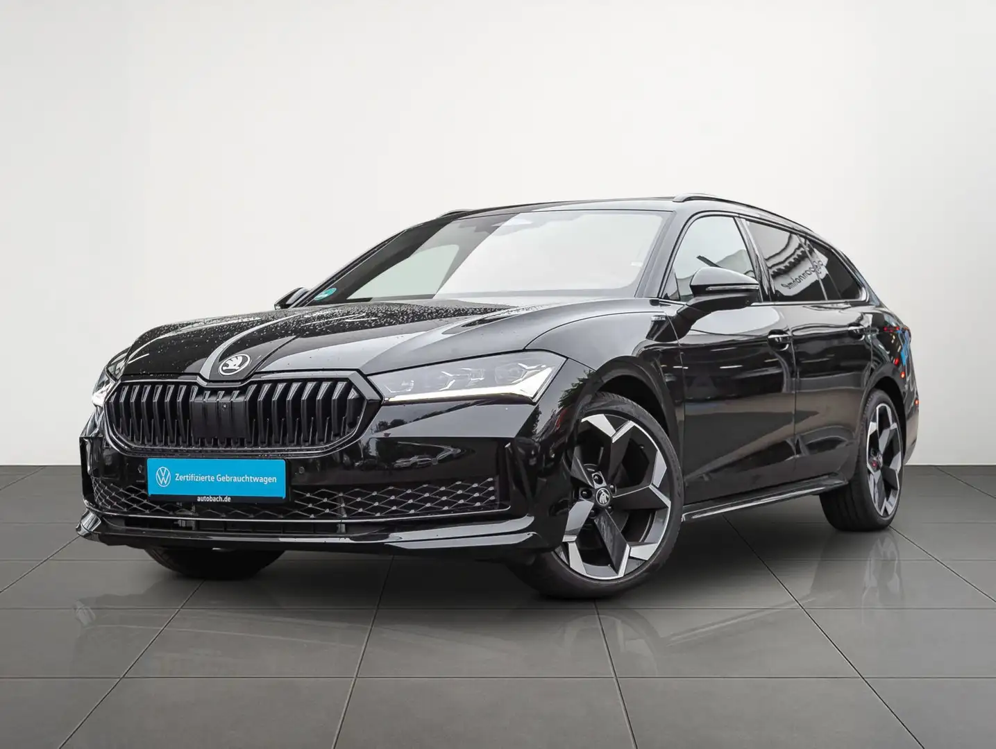 Skoda Superb Combi 2.0TDI Sportline DSG 4x4 Navi LED Noir - 1