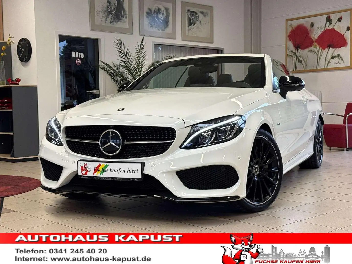 Mercedes-Benz C 300 C300 Night Edition AMG/360°/Navi/ACC/Aircap Blanc - 1