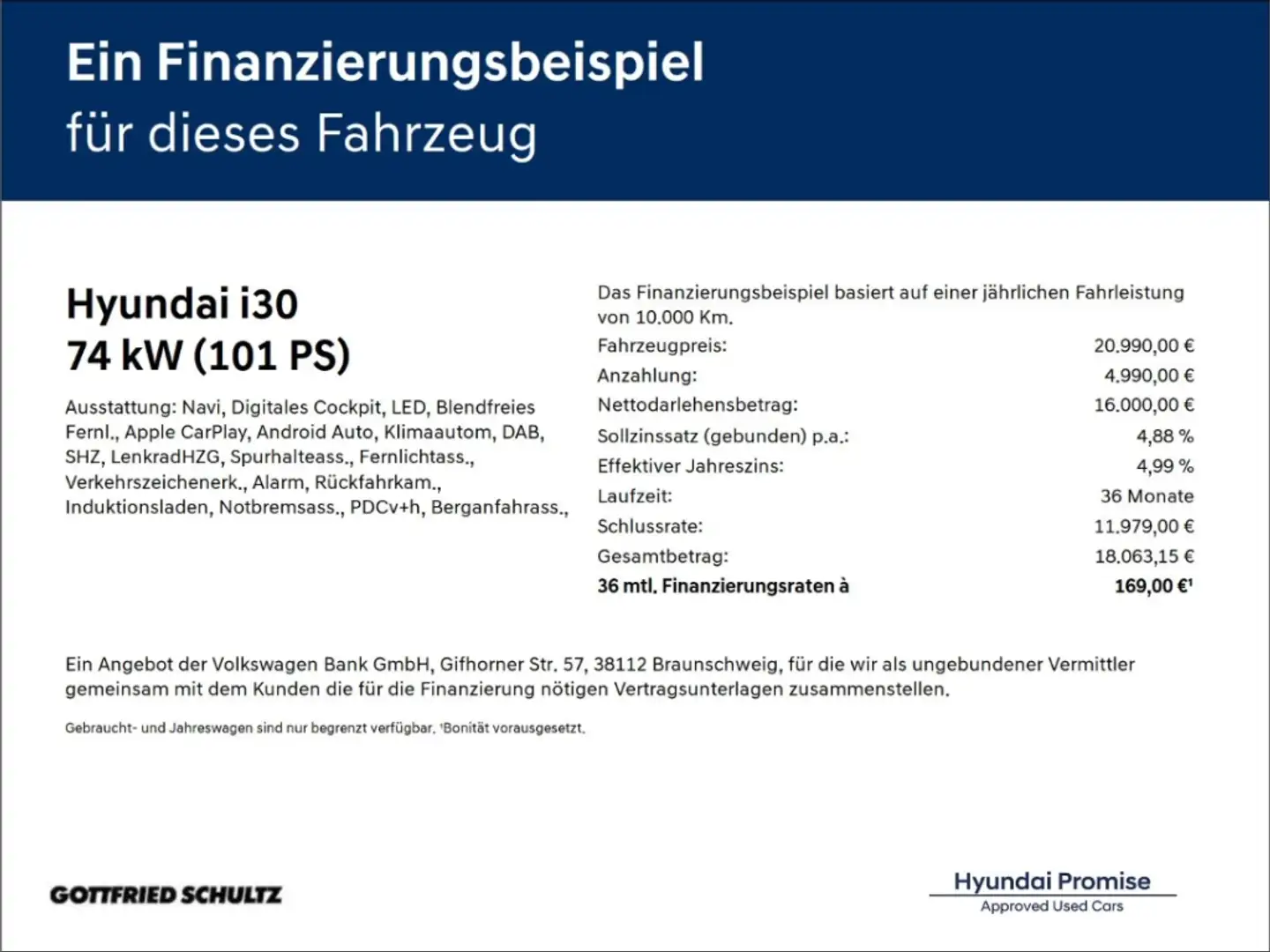Hyundai i30 AUTOM. LED NAV KAMERA SHZ Advantage ALLSEASON Silber - 2