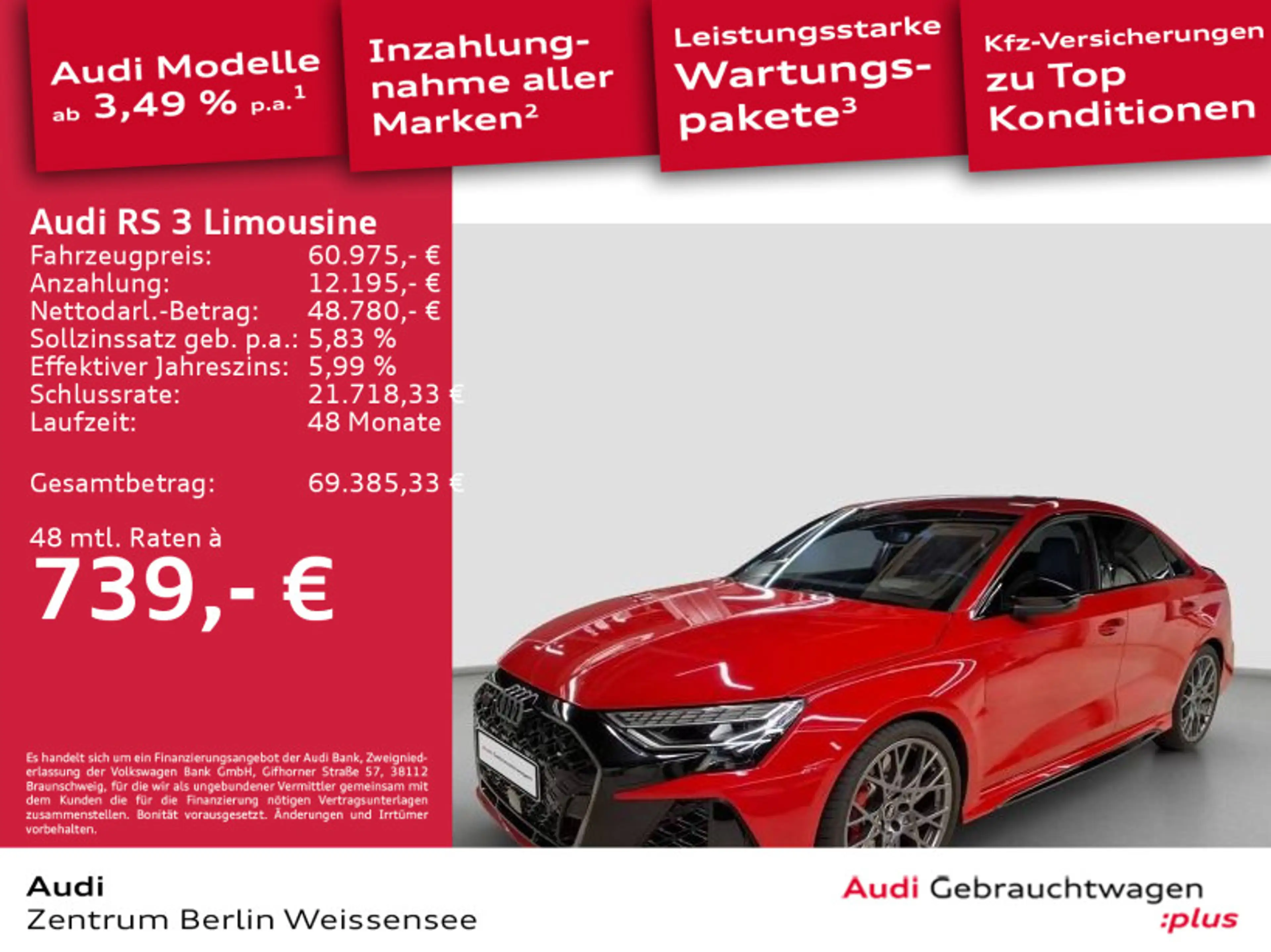 Audi RS3 TFSI quattro*HUD*SONOS*NAPPA*360° — photo 2