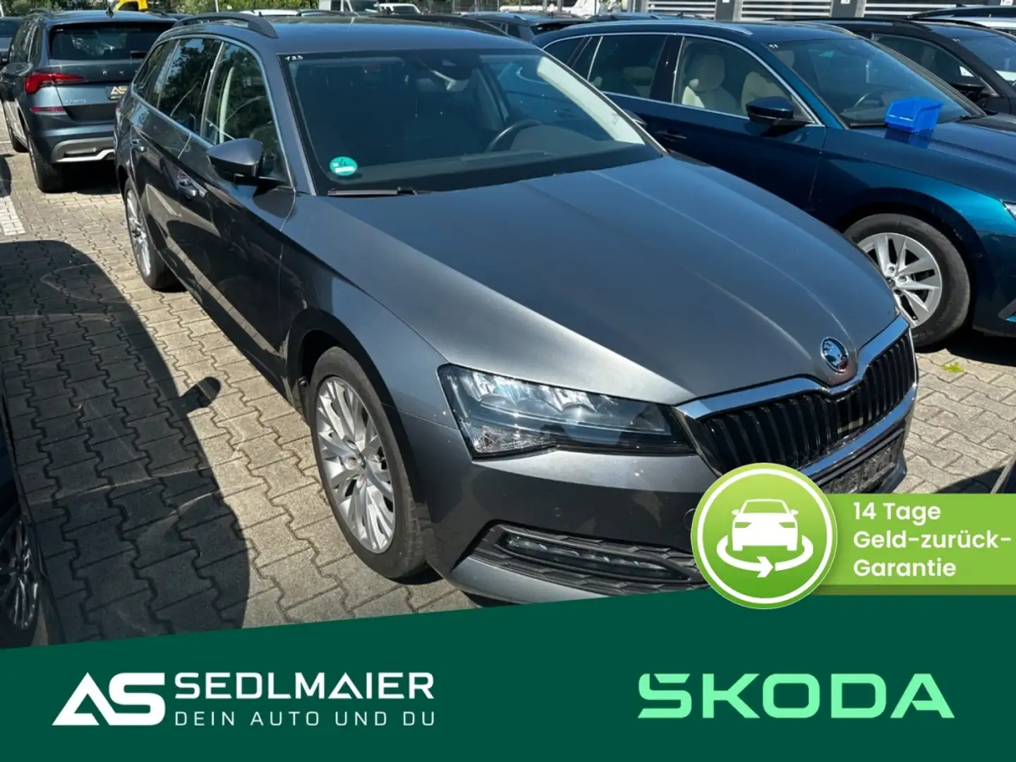 Skoda Superb Combi 2.0 TDI Ambition AHK|ACC|Leder|NAVI Gris - 1