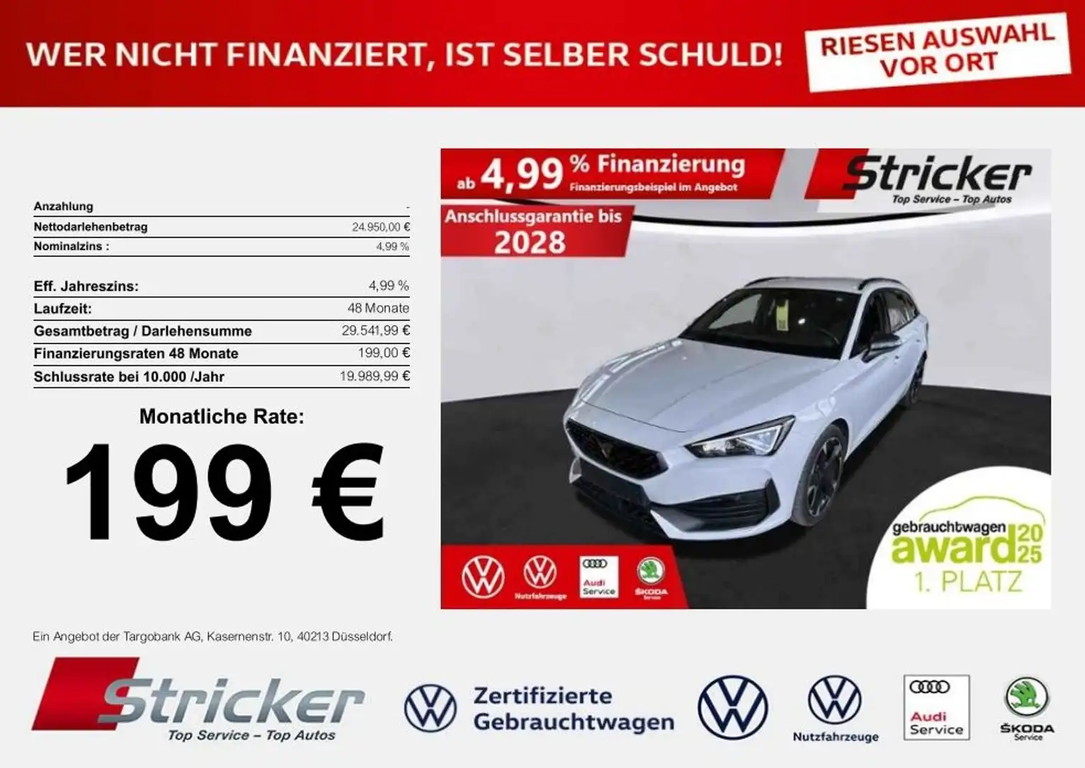 CUPRA Leon ST 1.5TSI DSG 199,-ohne Anzahlung Kamera Weiß - 1