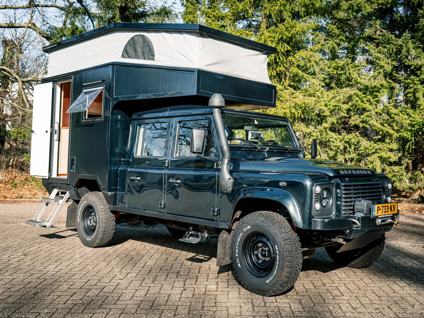 Land Rover Defender Custom Expedition Camper – Defender 130 TD4 2.2 Groen - 1