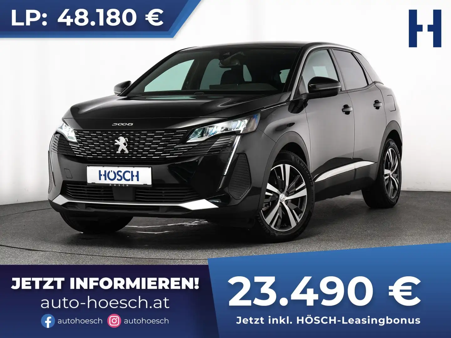 Peugeot 3008 SUV Plug-In Hybrid 180 Allure SCHNÄPPCHEN -51% Schwarz - 1